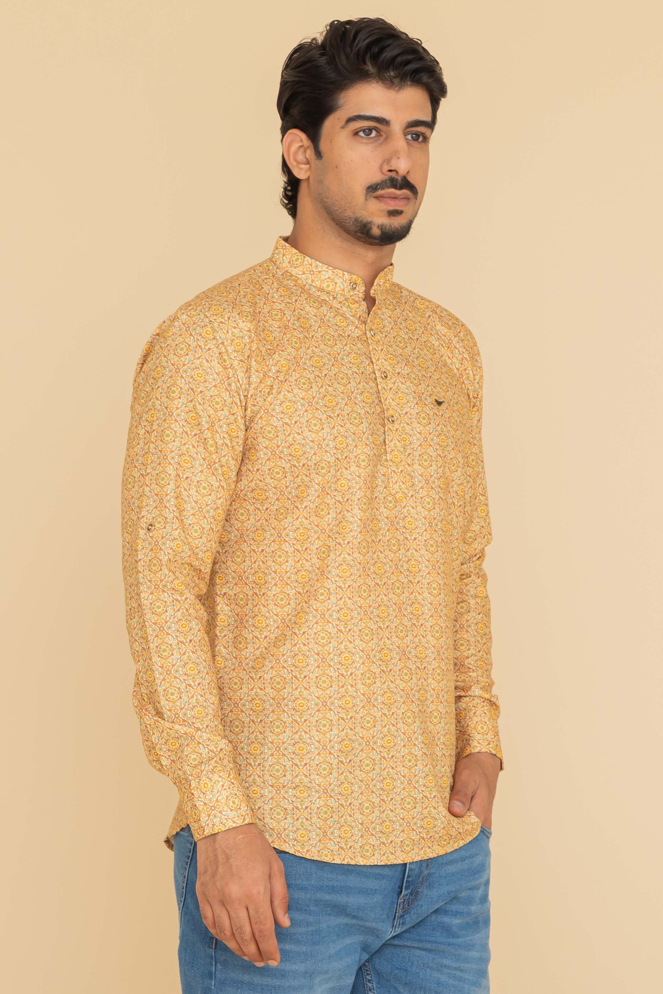 MLS SHORT KURTA FULL SLEEVES