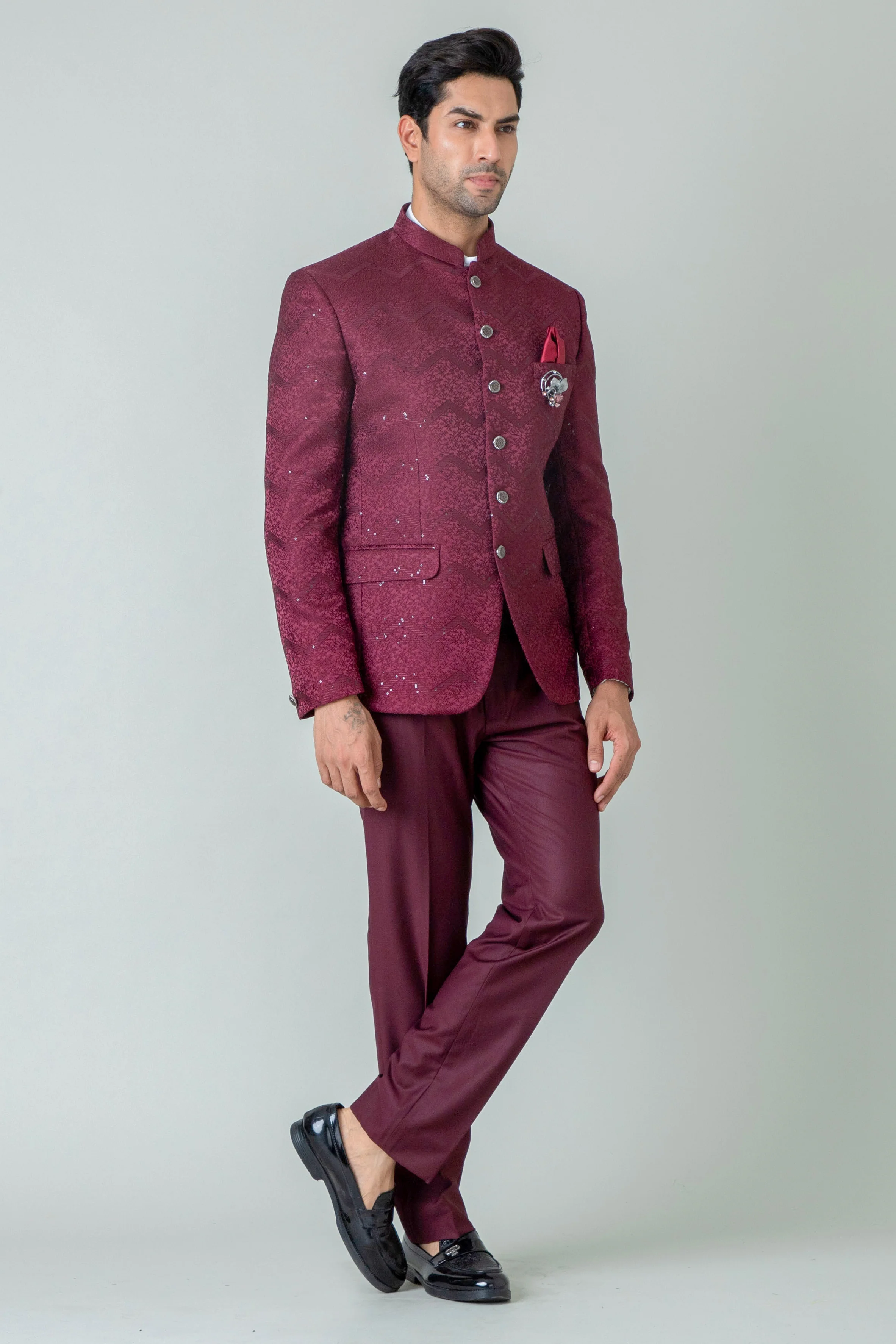 MLS PRINTED JODHPURI SUIT