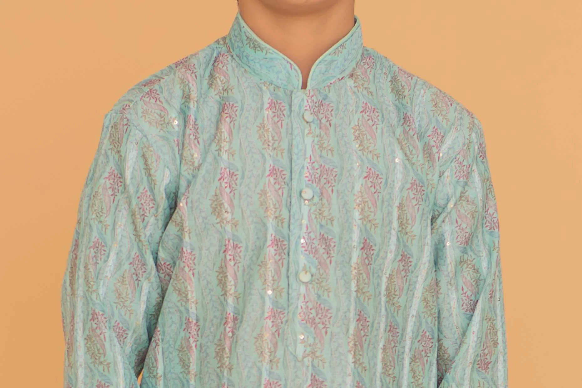 MLS KIDS EMBROIDERED KURTA PAJAMA