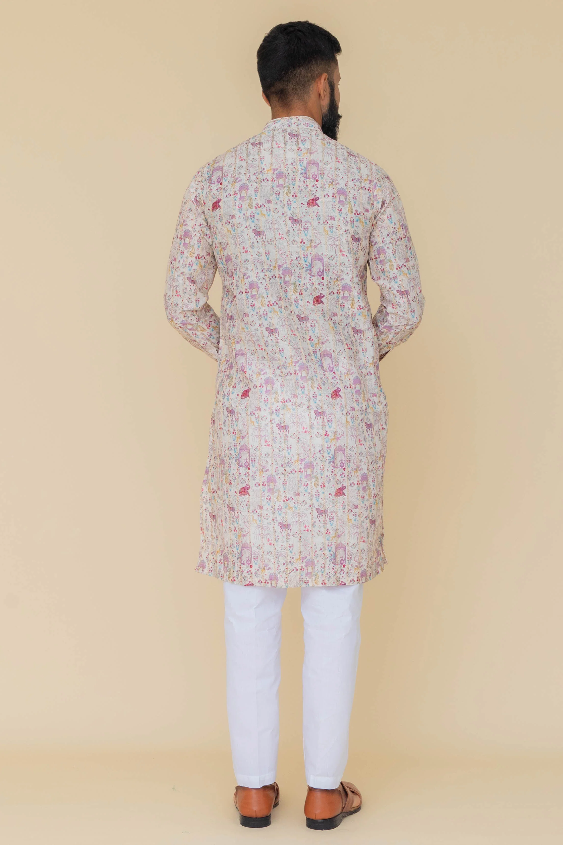 MLS PRINTED KURTA PAJAMA