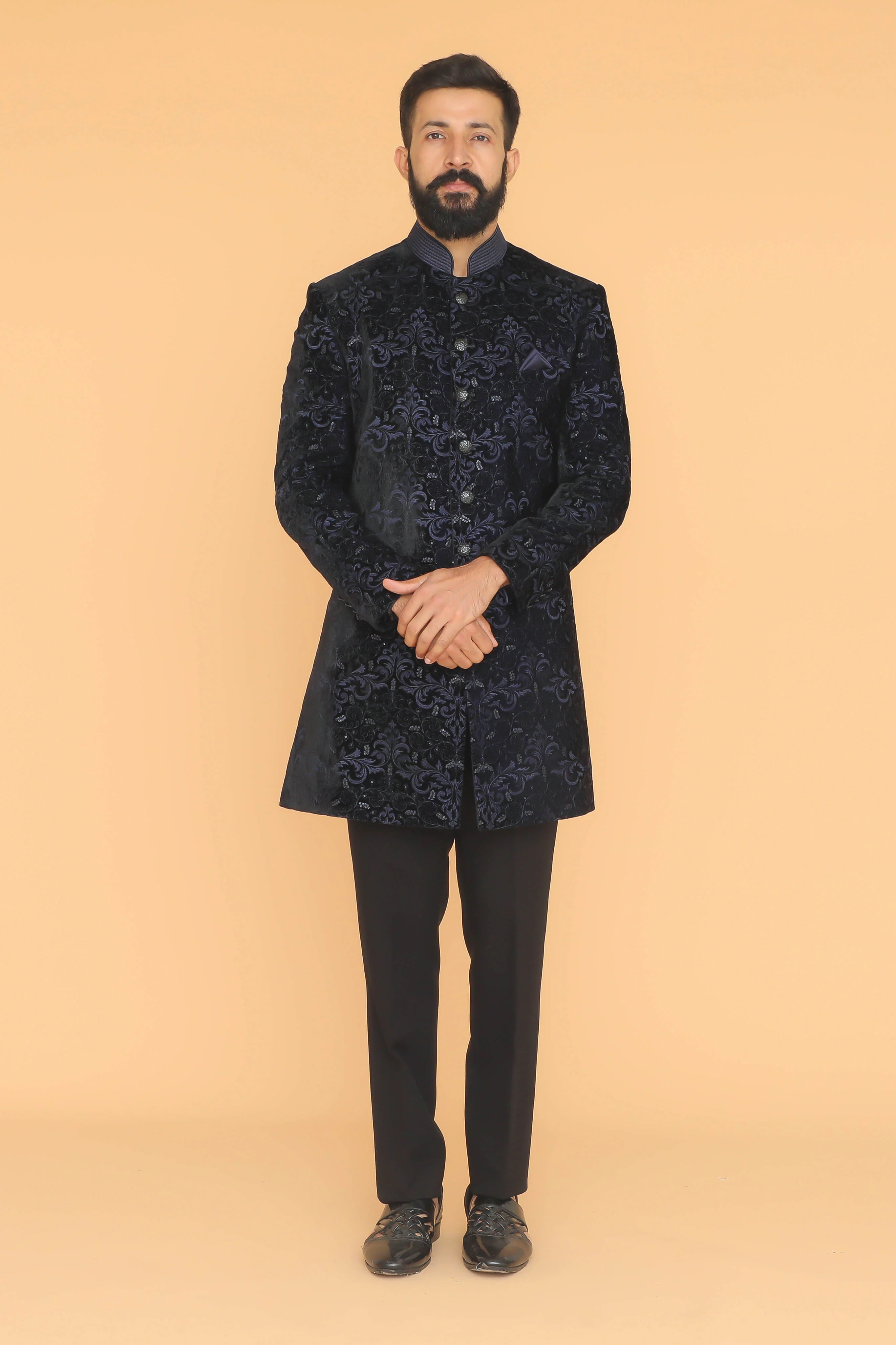 MLS VELVET INDO WESTERN 2 PCS