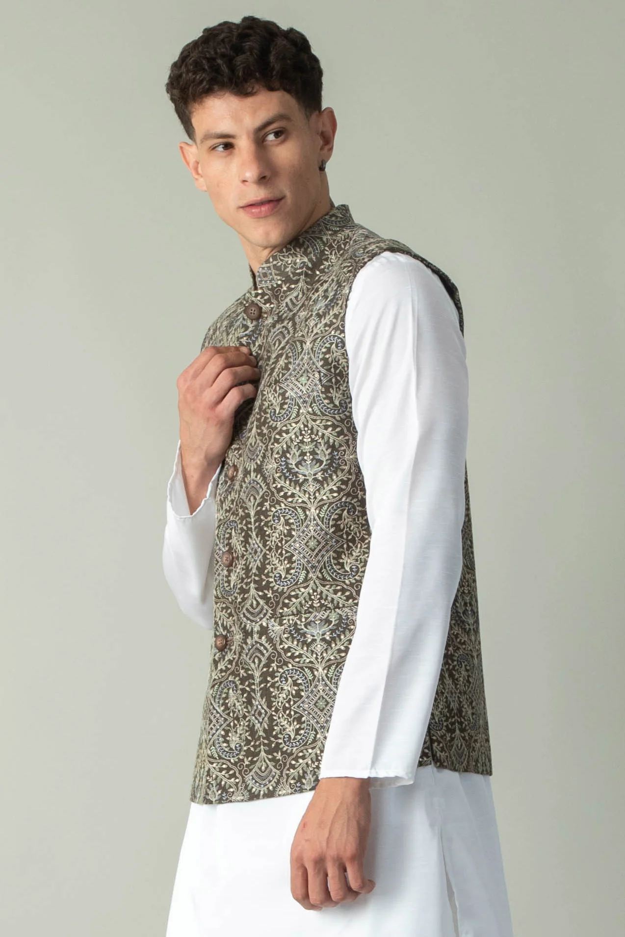 MLS EMBROIDERED JAWAHAR JACKET