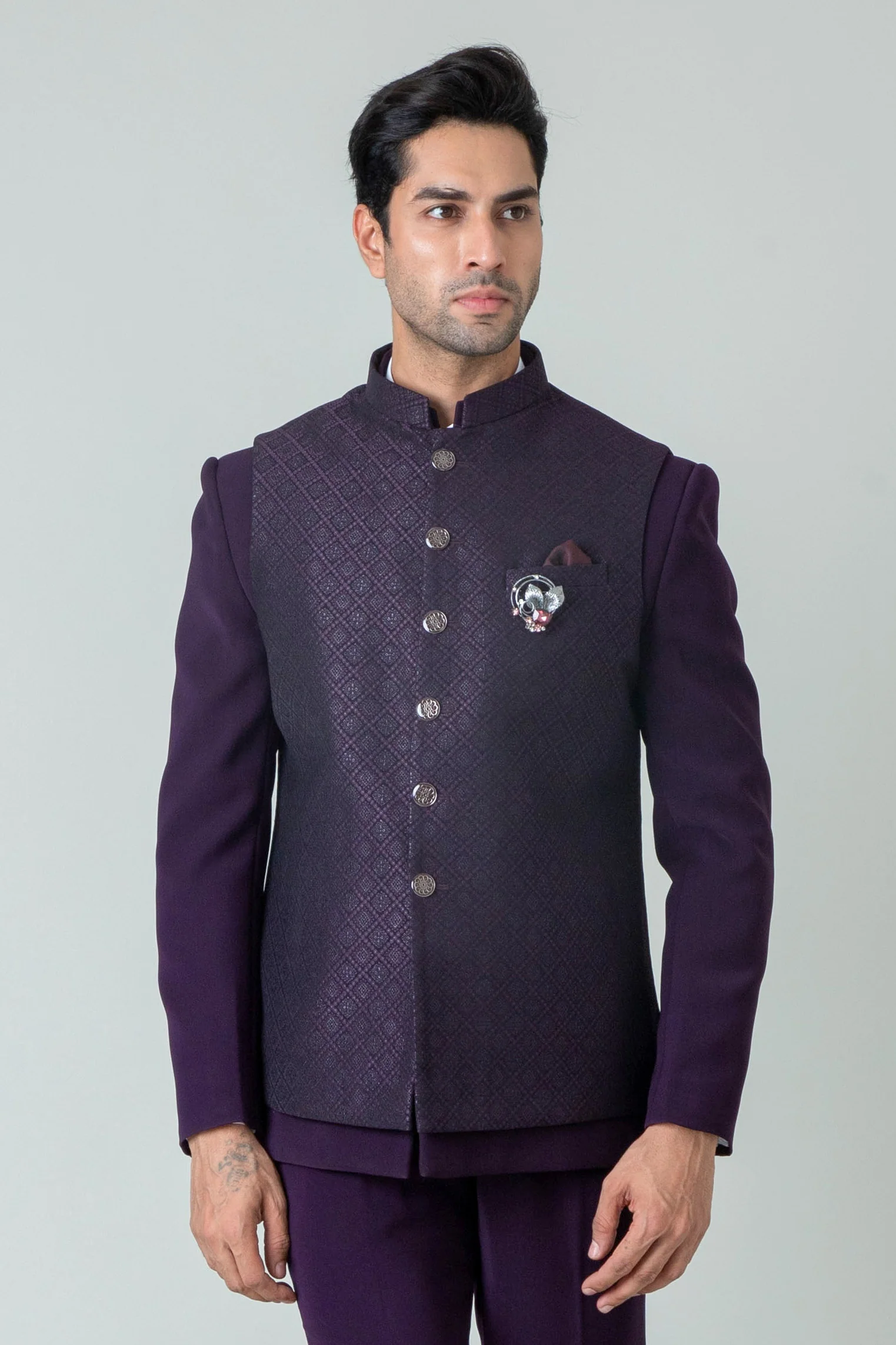 MLS  JODHPURI SUIT 3PCS