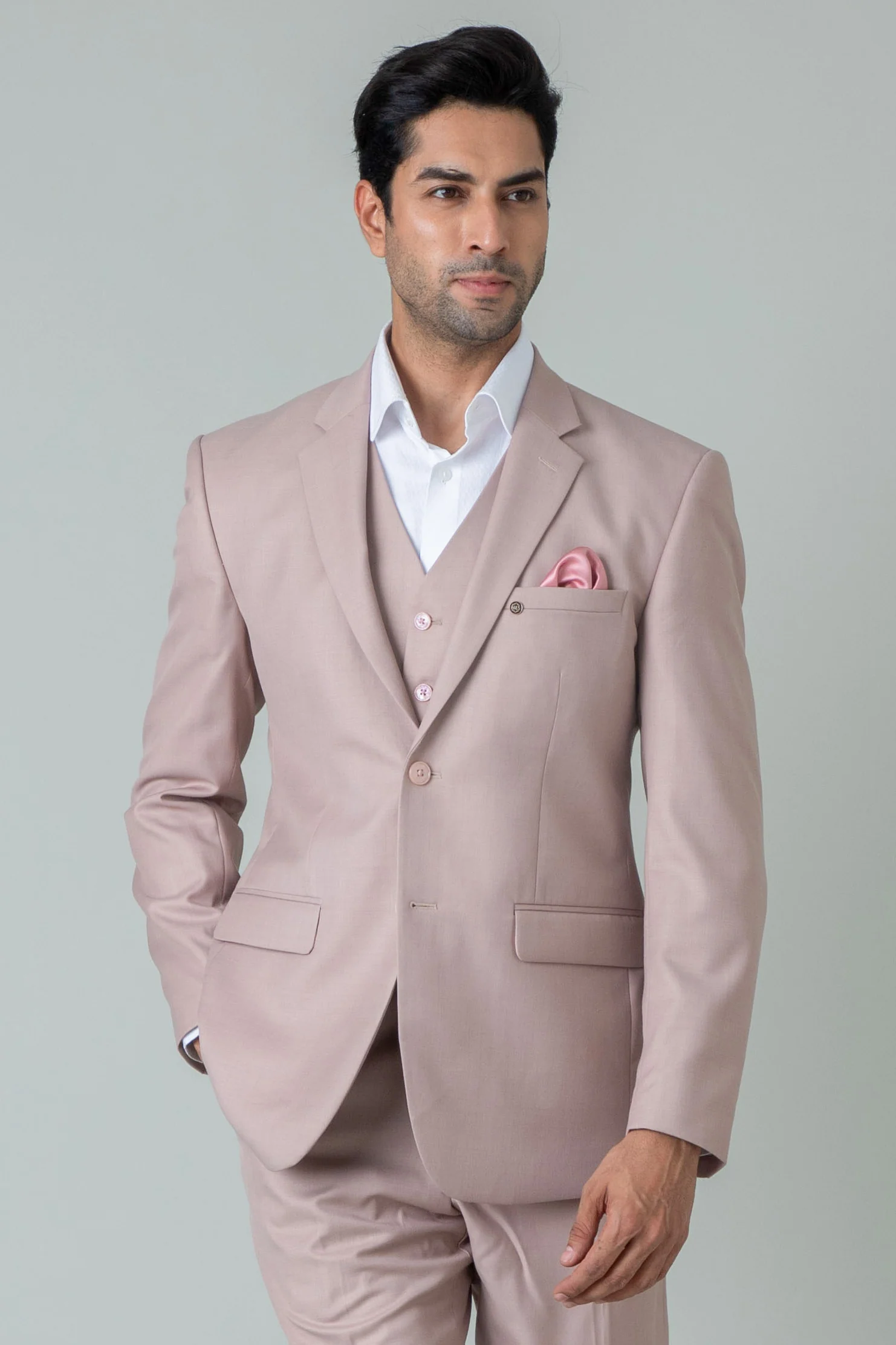 MLS BUSINESS PLAIN SUIT 3PCS