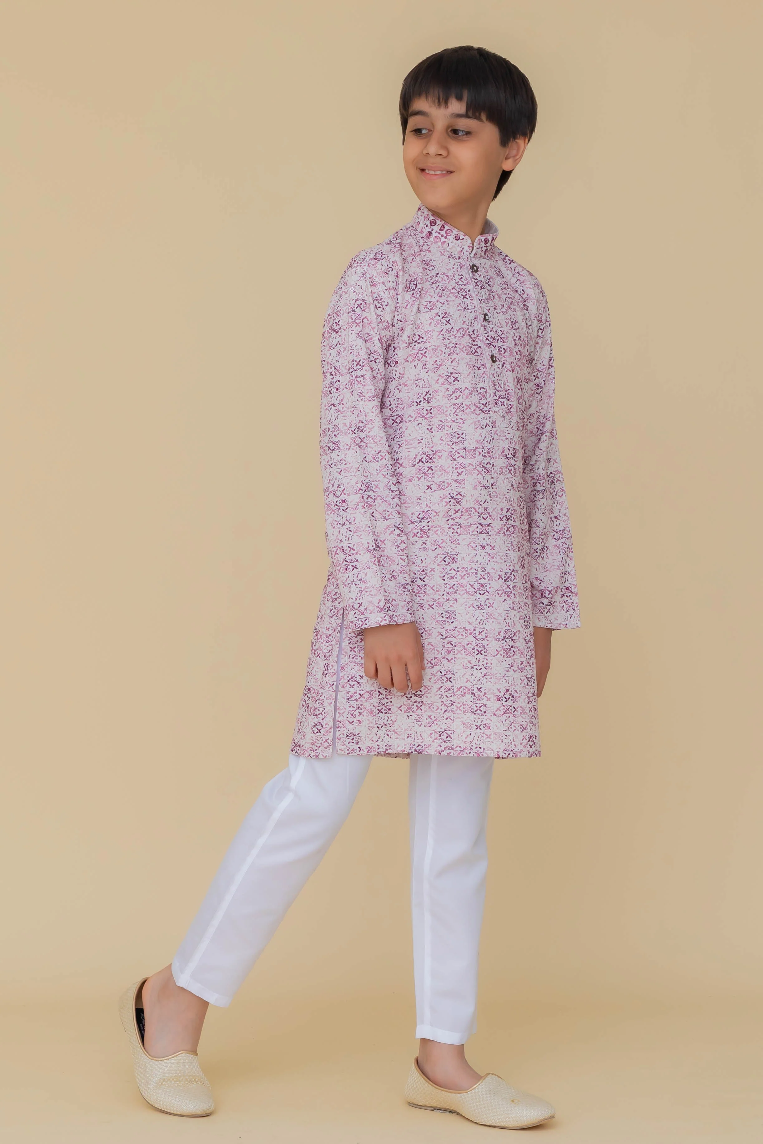 MLS KIDS PRINTED KURTA PAJAMA