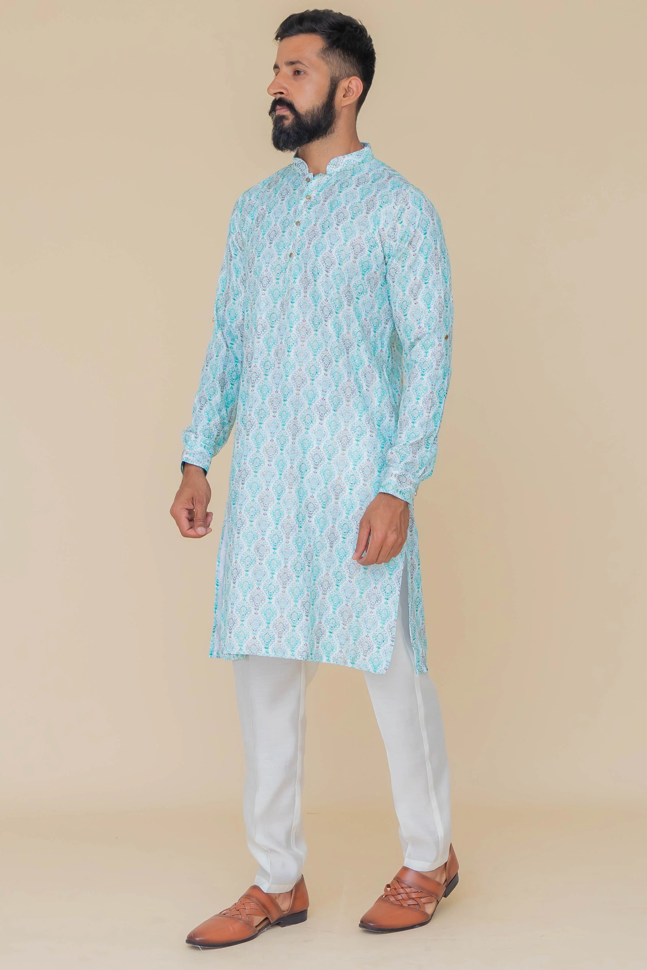 MLS PRINTED KURTA PAJAMA