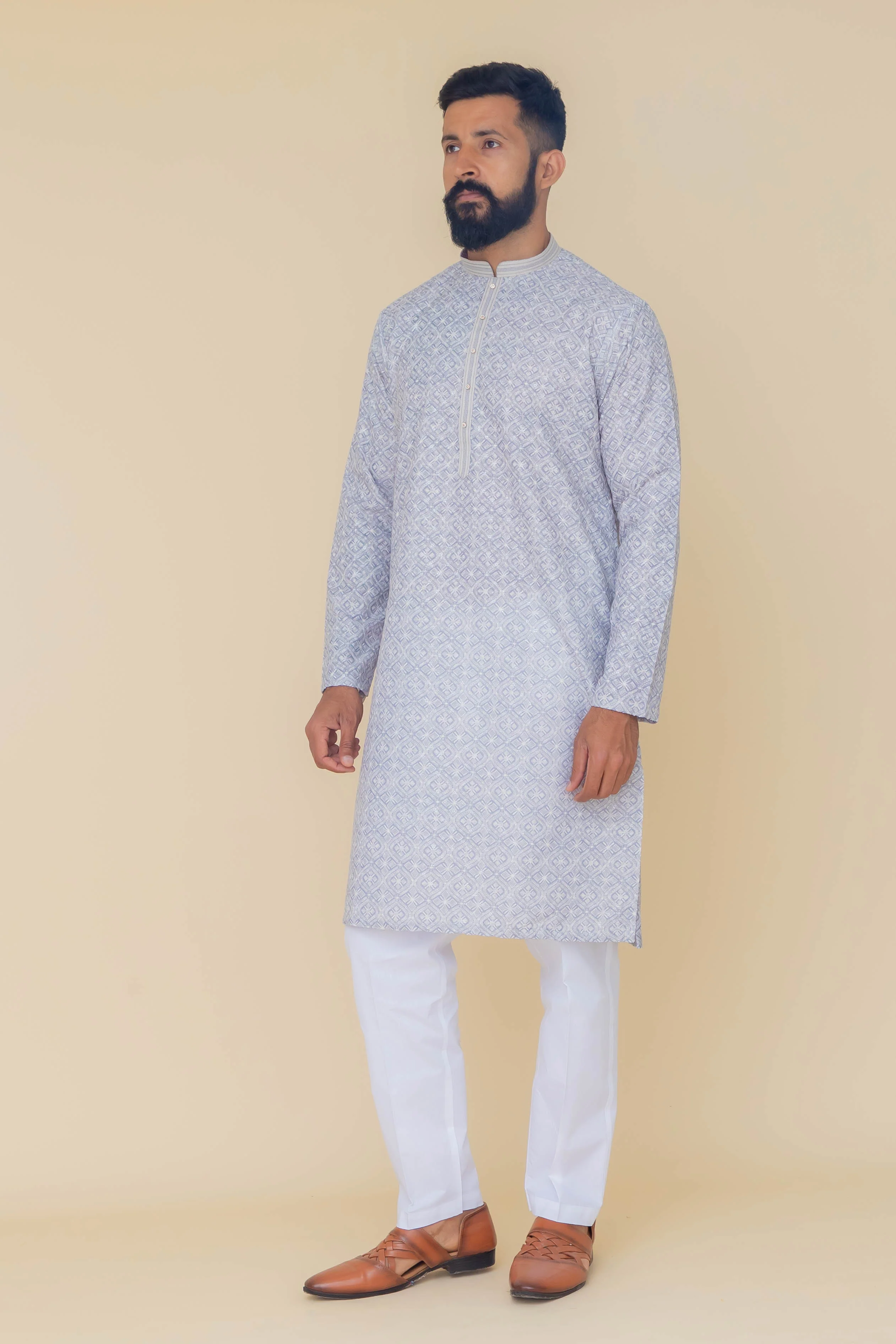 MLS PRINTED KURTA PAJAMA