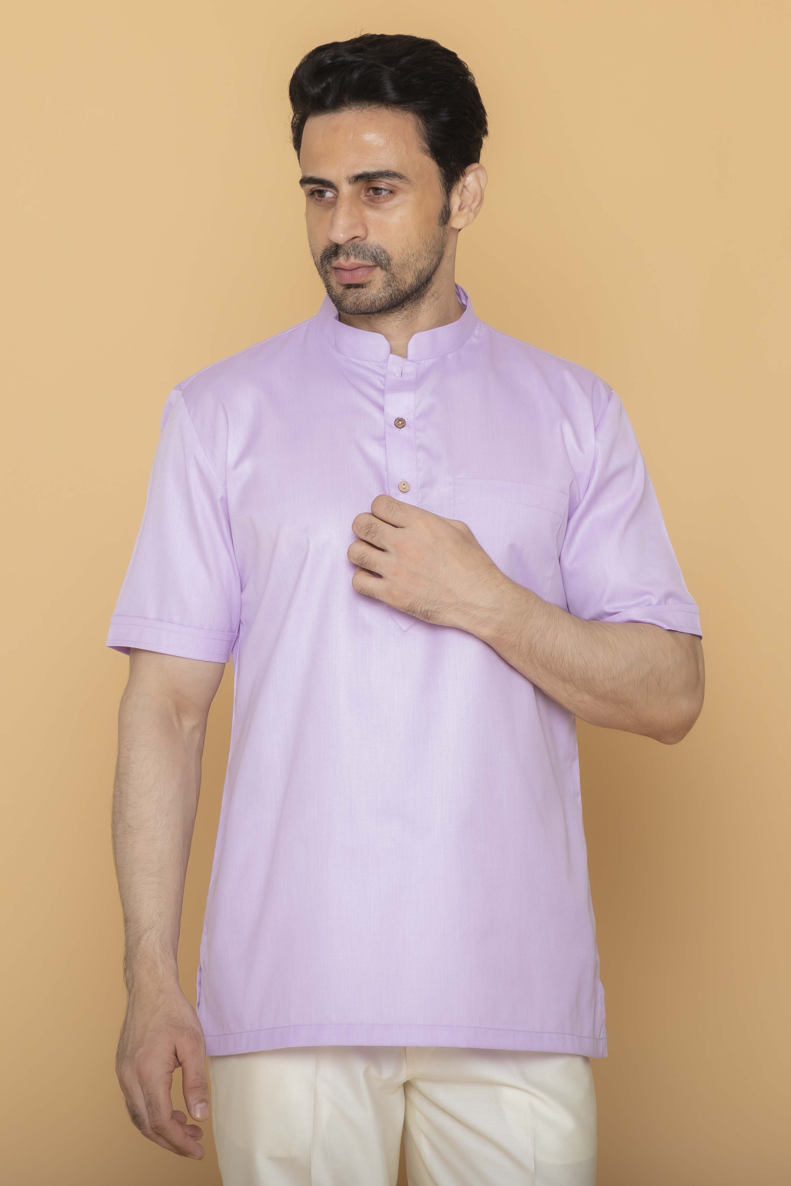 MLS SHORT KURTA HALF SLEEVES