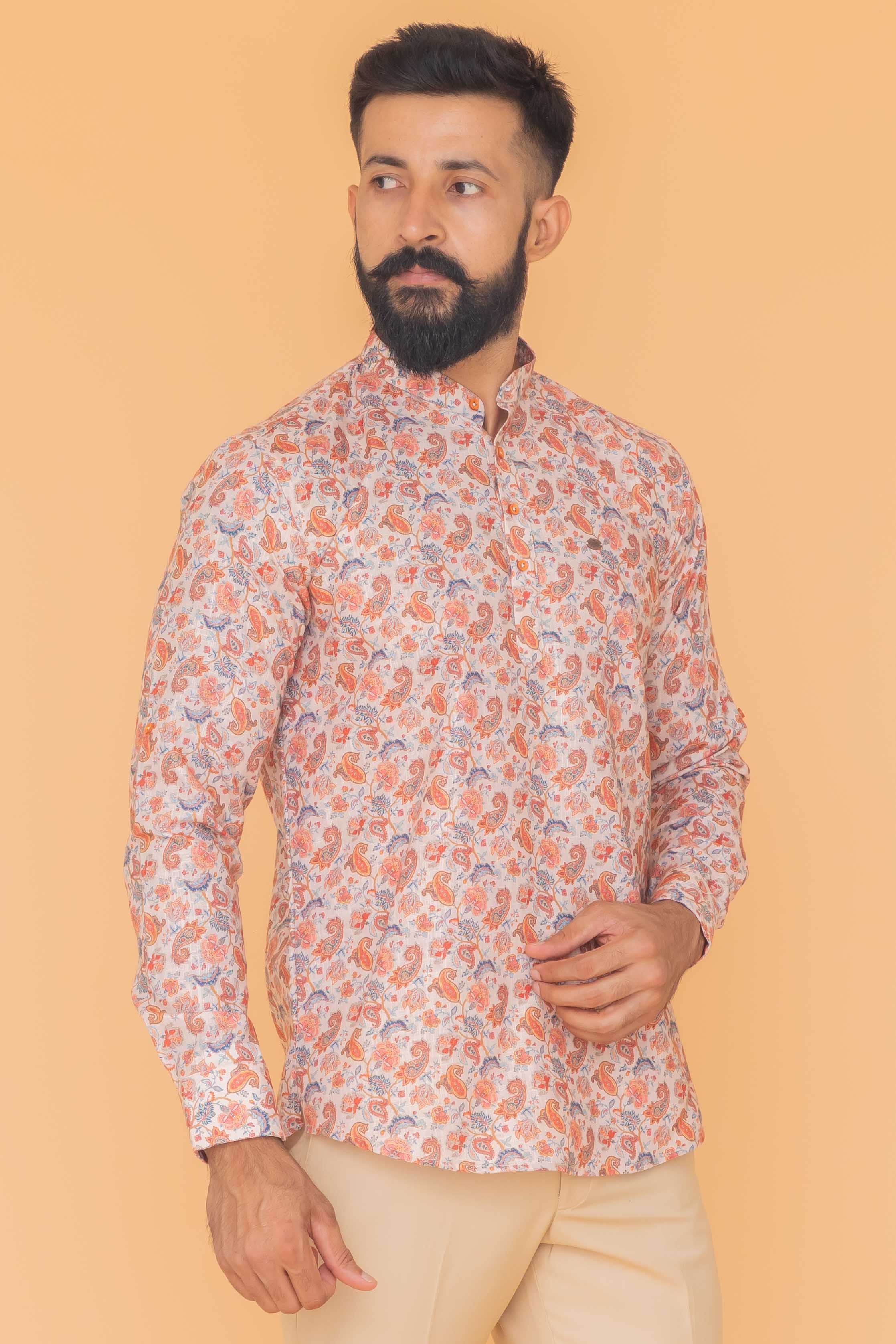 MLS SHORT KURTA FULL SLEEVES