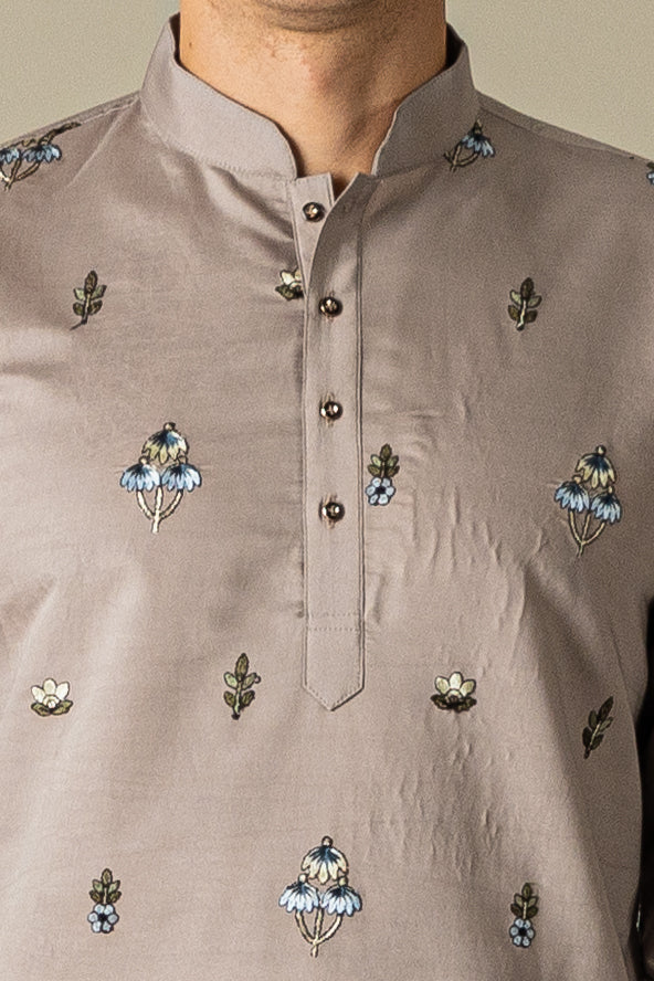 MLS EMBROIDERED KURTA PAJAMA