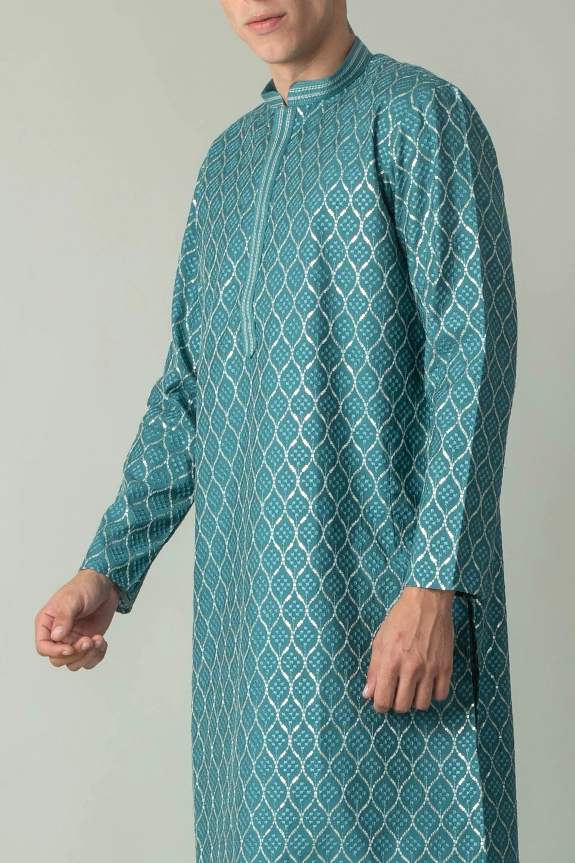 MLS EMBROIDERED KURTA PAJAMA