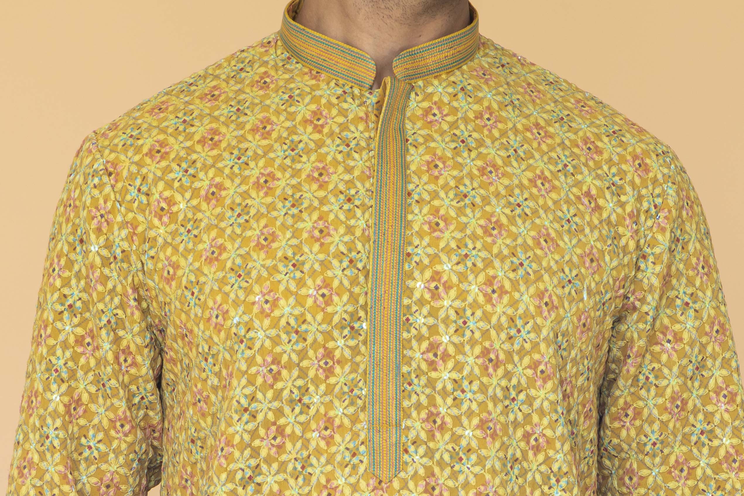 MLS PRINTED KURTA PAJAMA