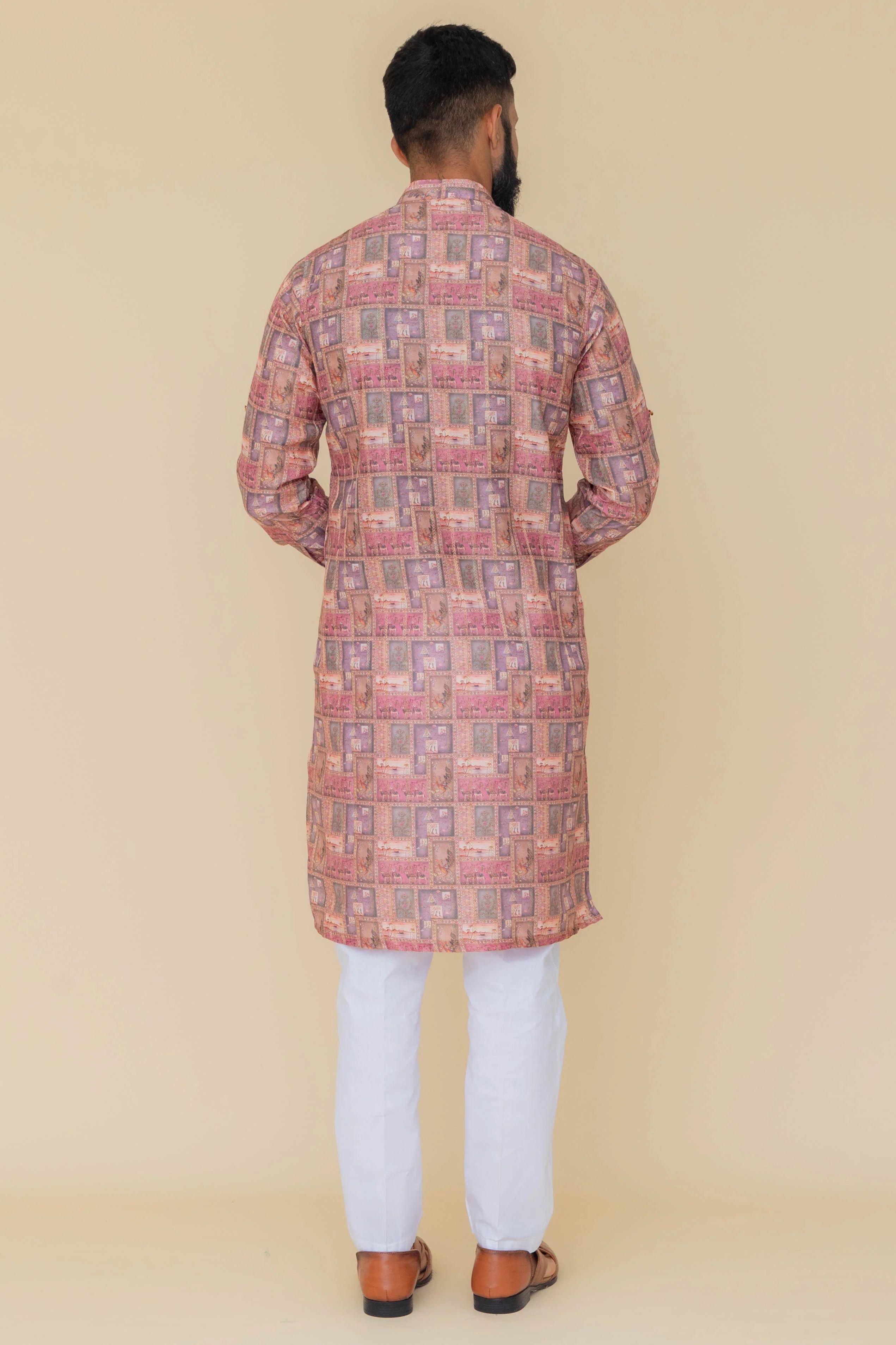MLS PRINTED KURTA PAJAMA