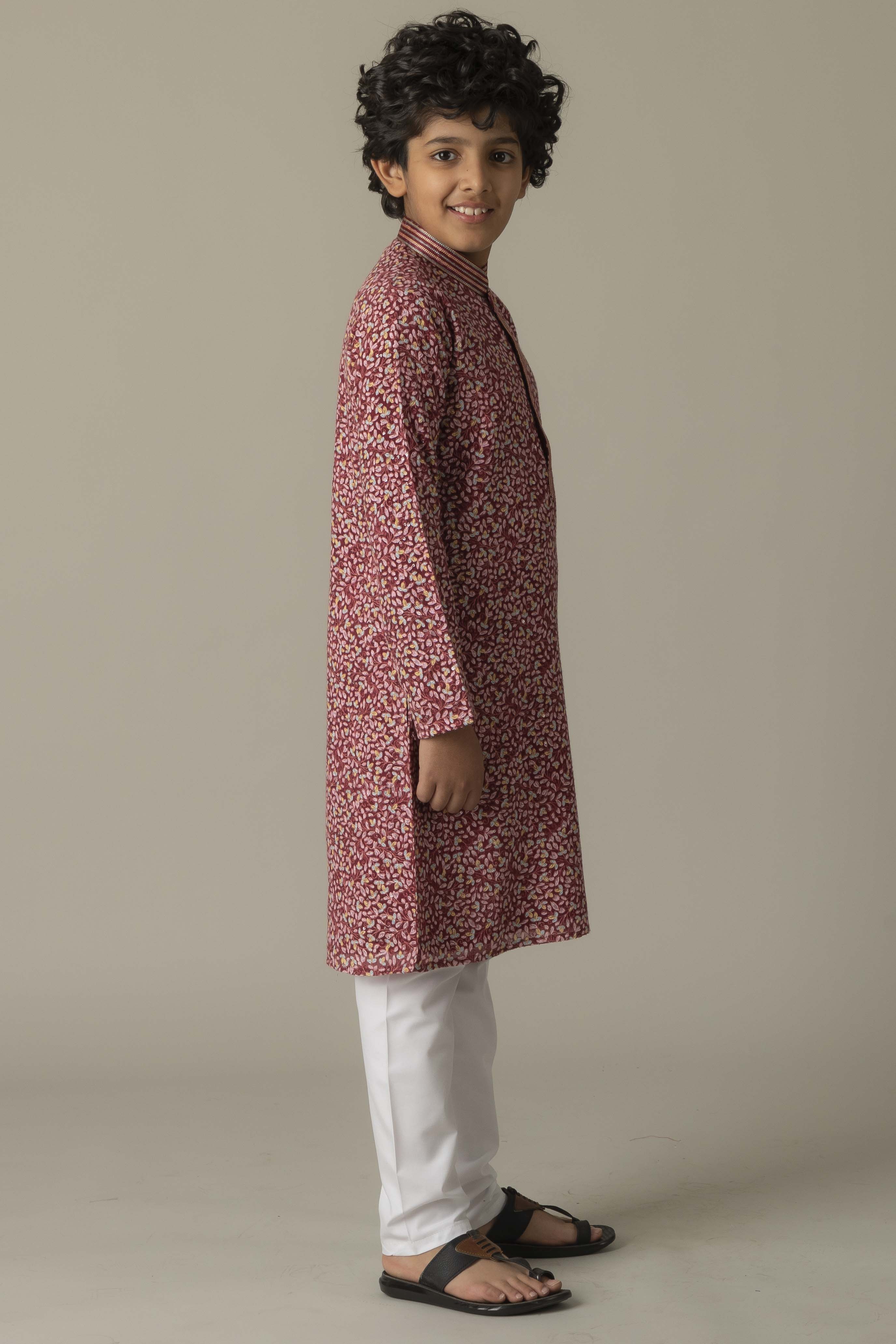 MLS KIDS PRINTED KURTA PAJAMA
