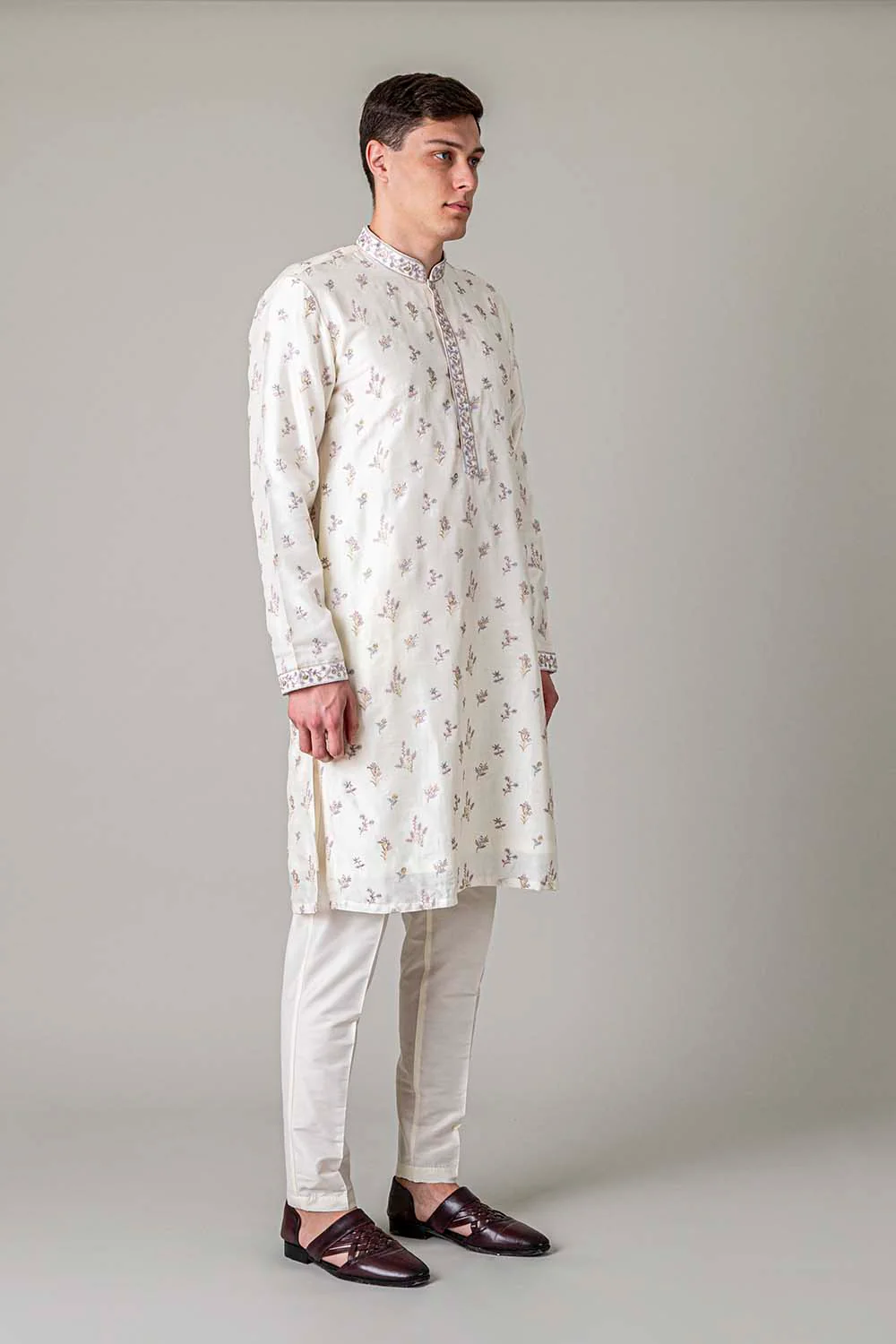 MLS EMBROIDERED KURTA PAJAMA