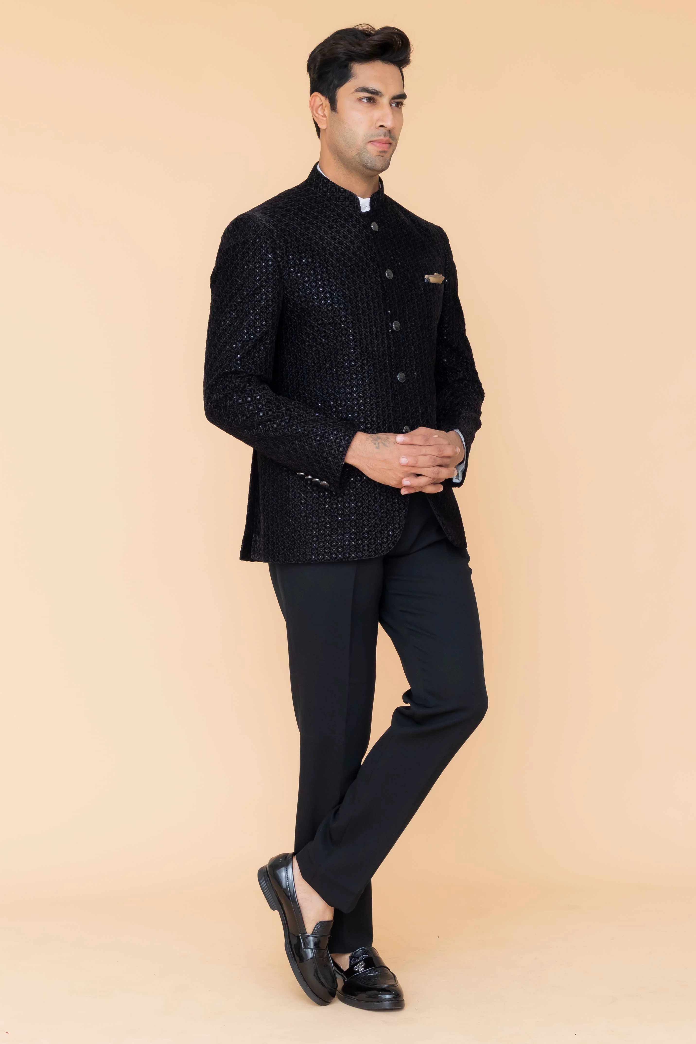 MLS VELVET JODHPURI SUIT