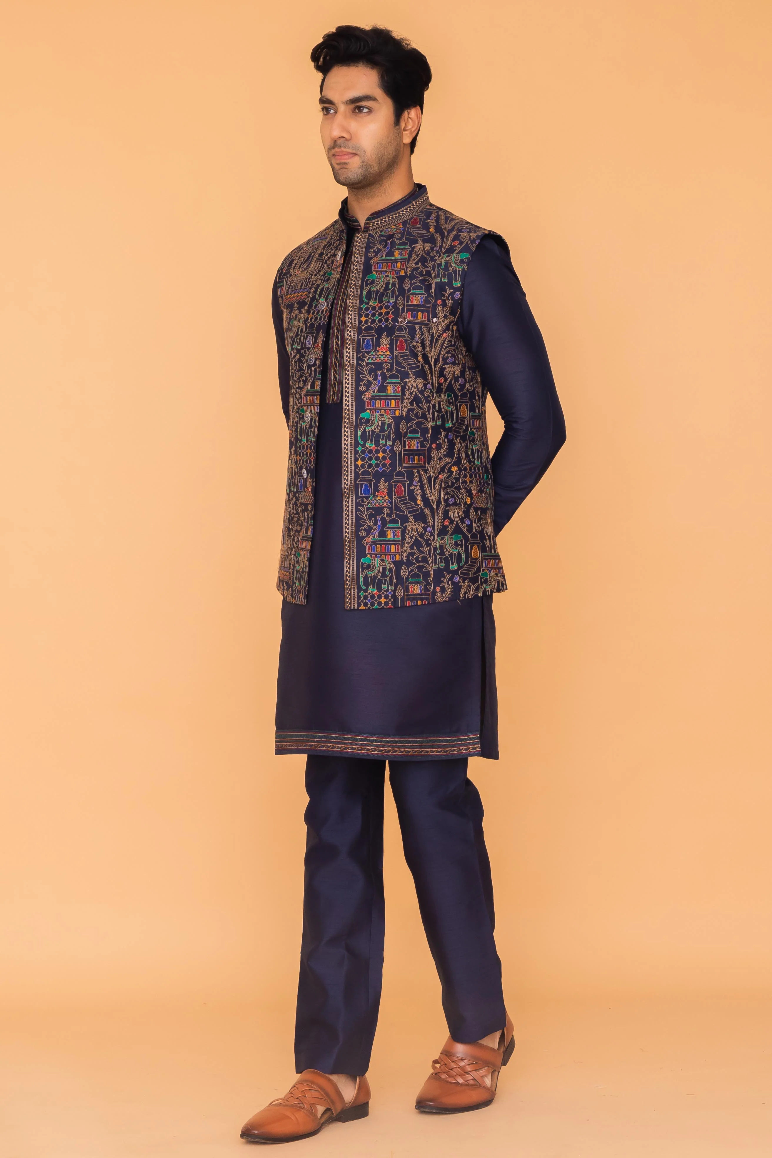 MLS KURTA JAWAHAR SET