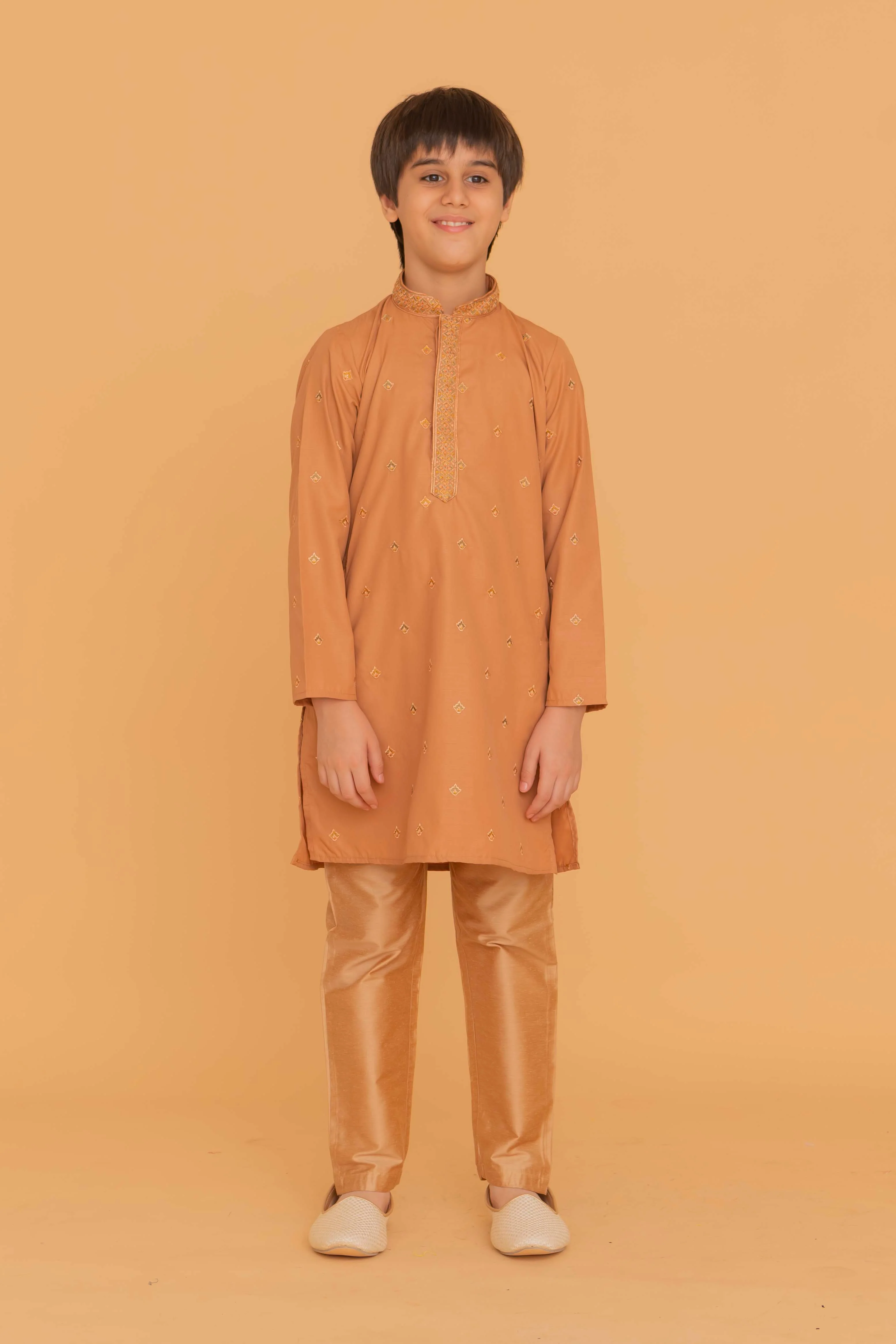 MLS KIDS EMBROIDERED KURTA PAJAMA