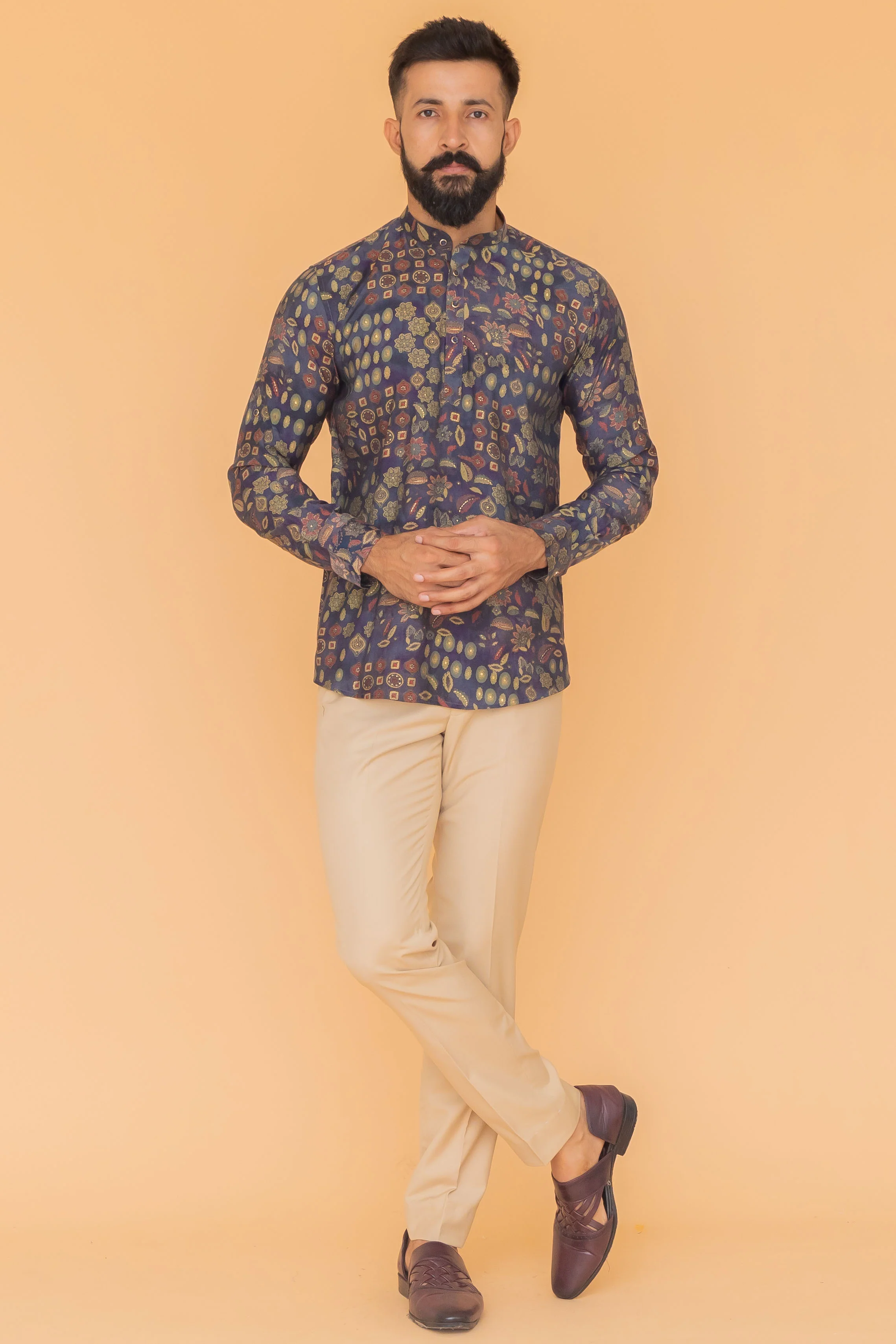 MLS SHORT KURTA FULL SLEEVES