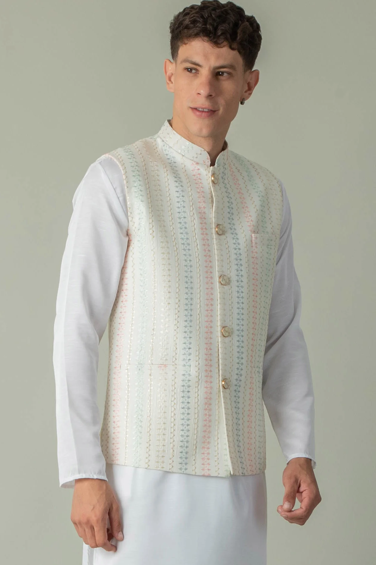 MLS EMBROIDERED JAWAHAR JACKET