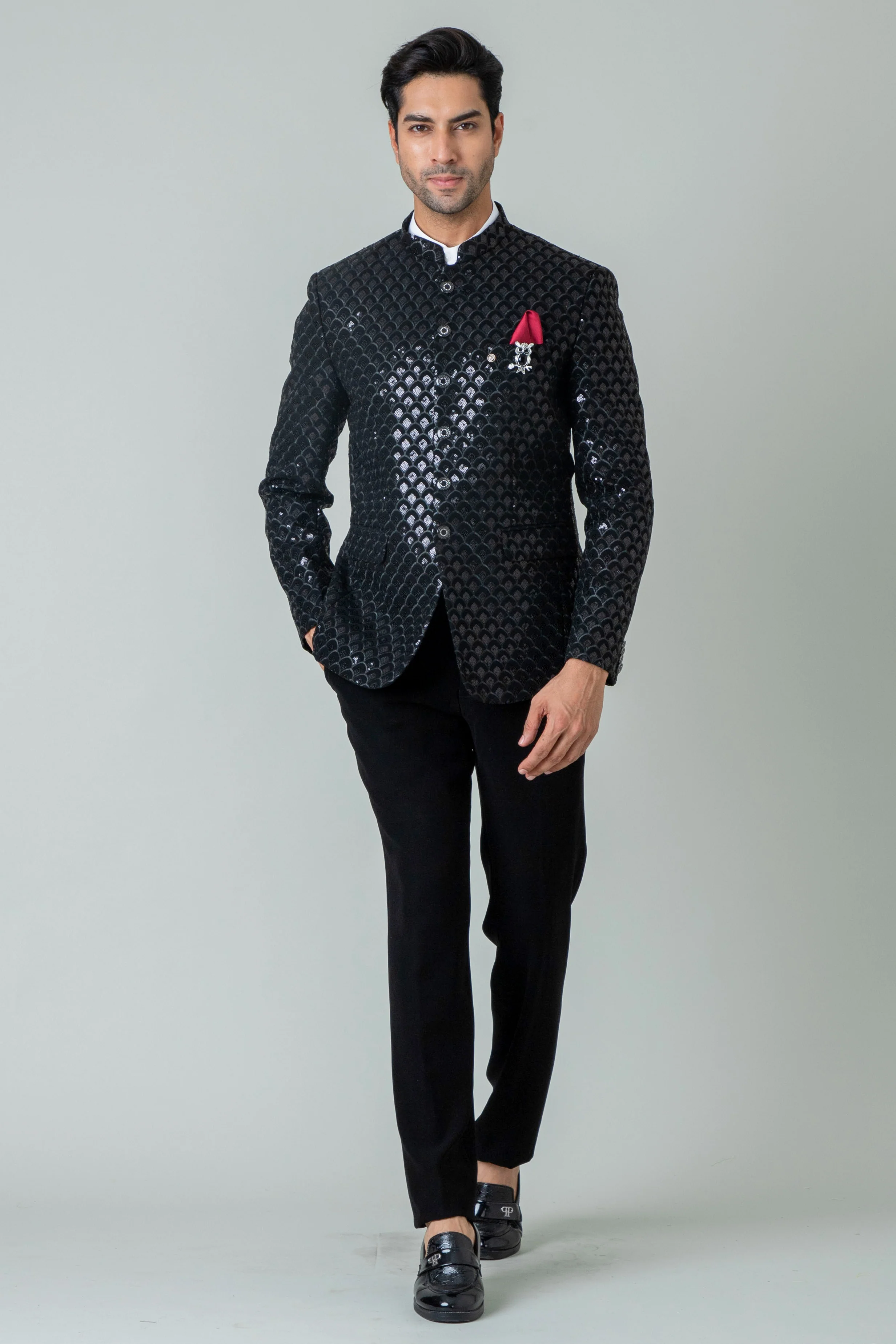 MLS EMBROIDERED JODHPURI SUIT