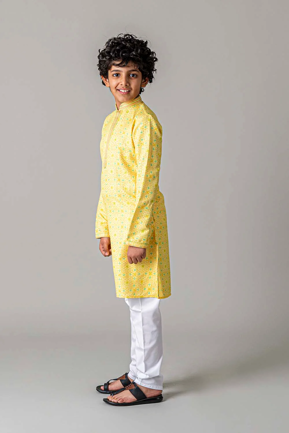 MLS KIDS PRINTED KURTA PAJAMA