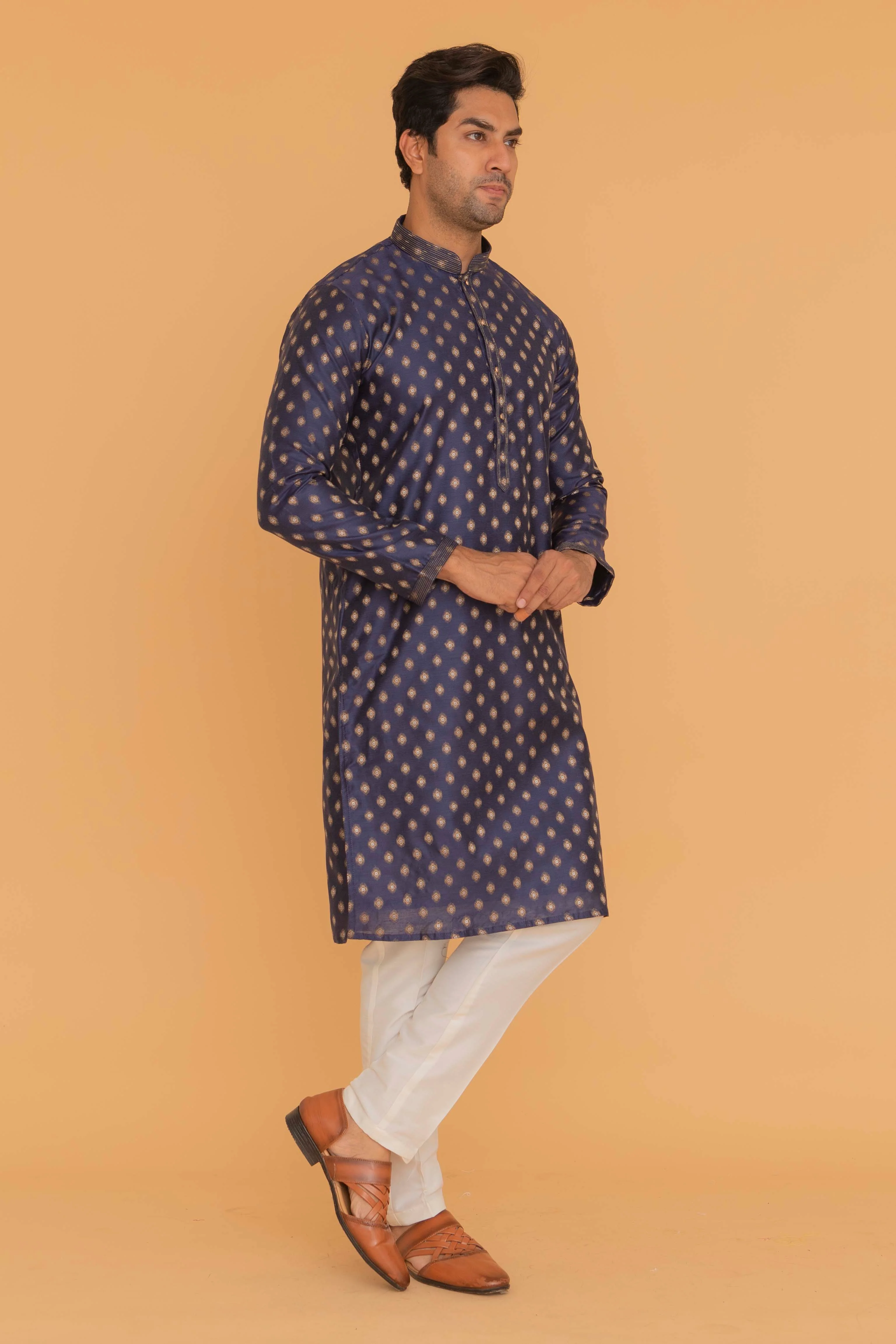 MLS EMBROIDERED KURTA PAJAMA