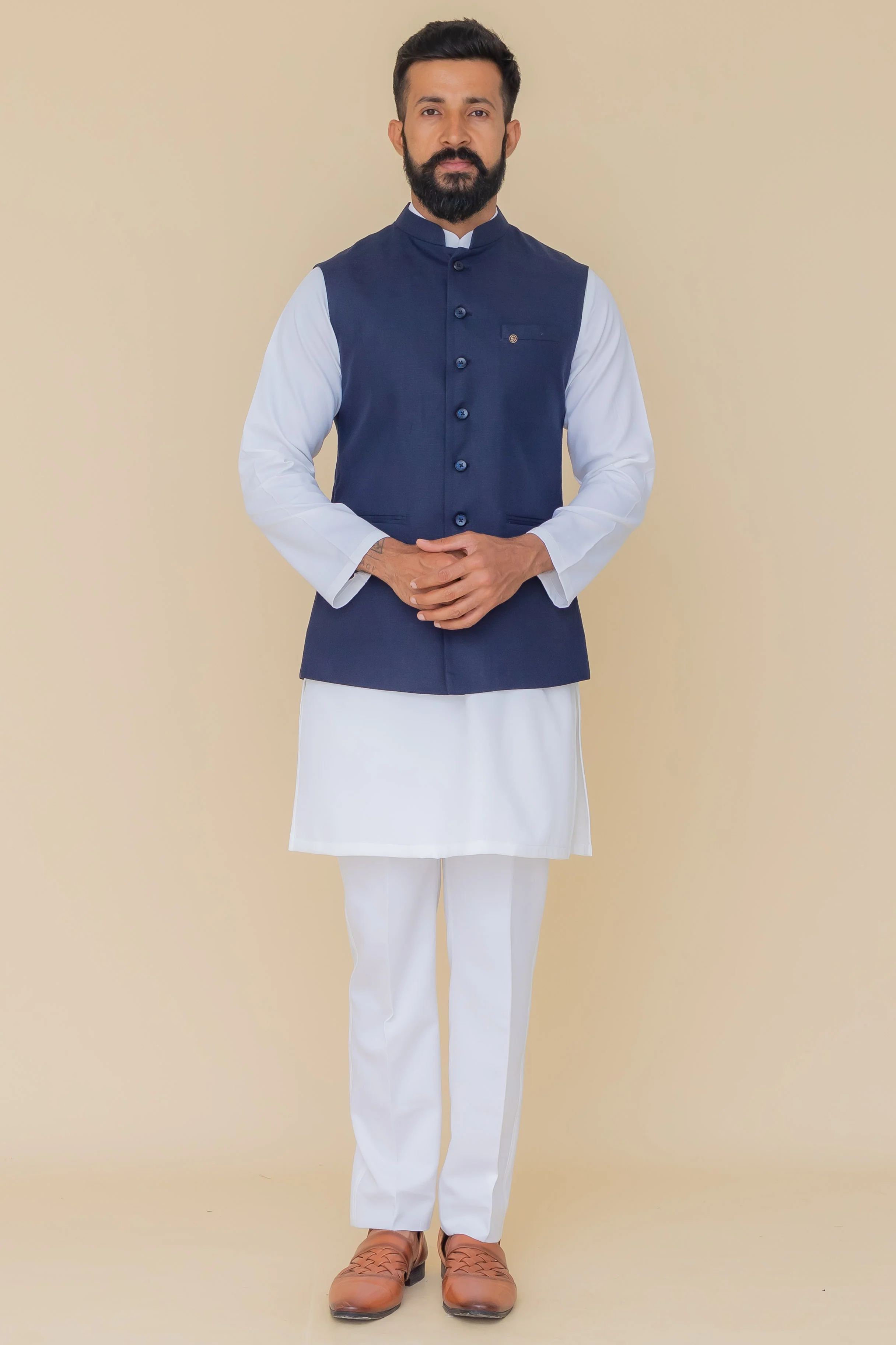 MLS LINEN JAWAHAR JACKET