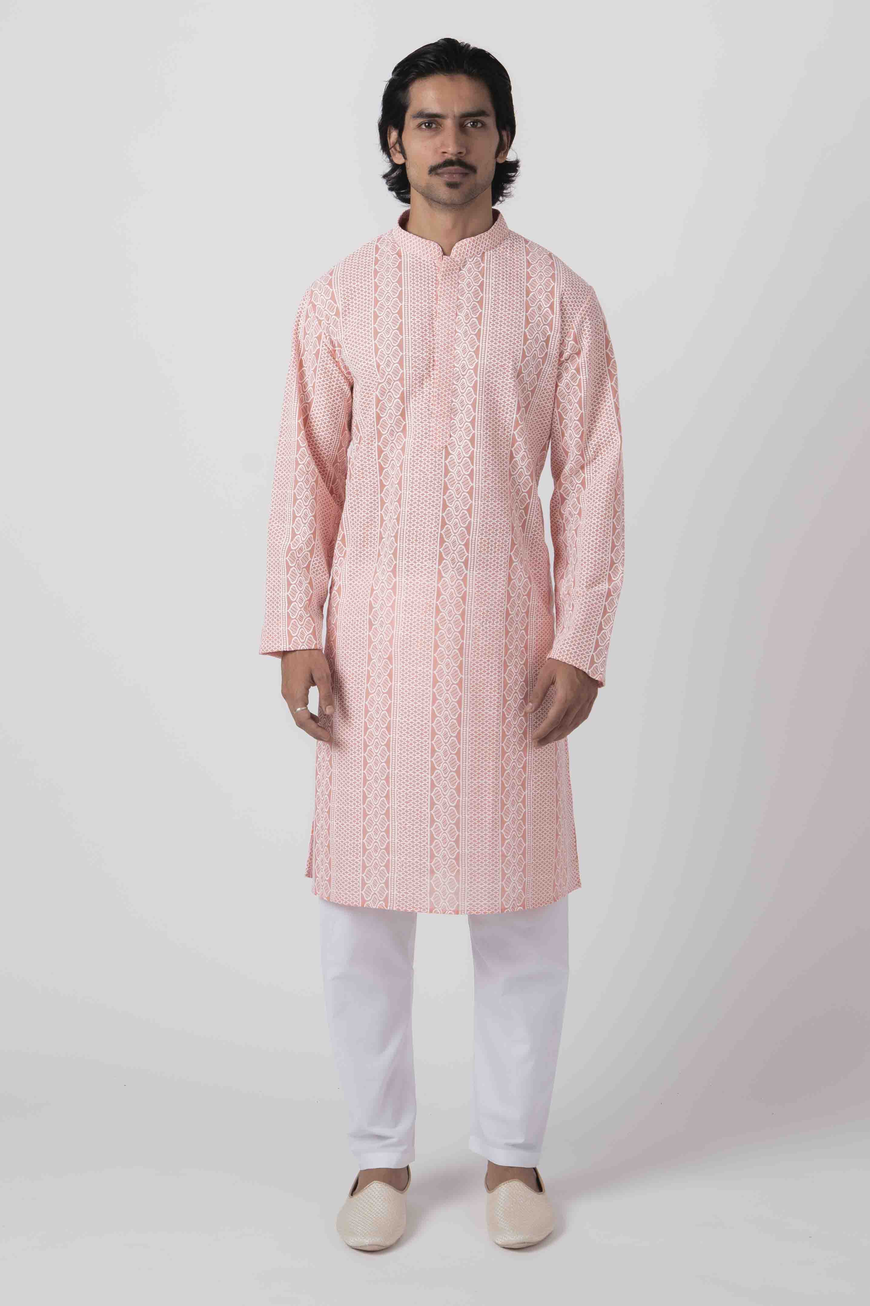 MLS CHIKANKARI KURTA PAJAMA
