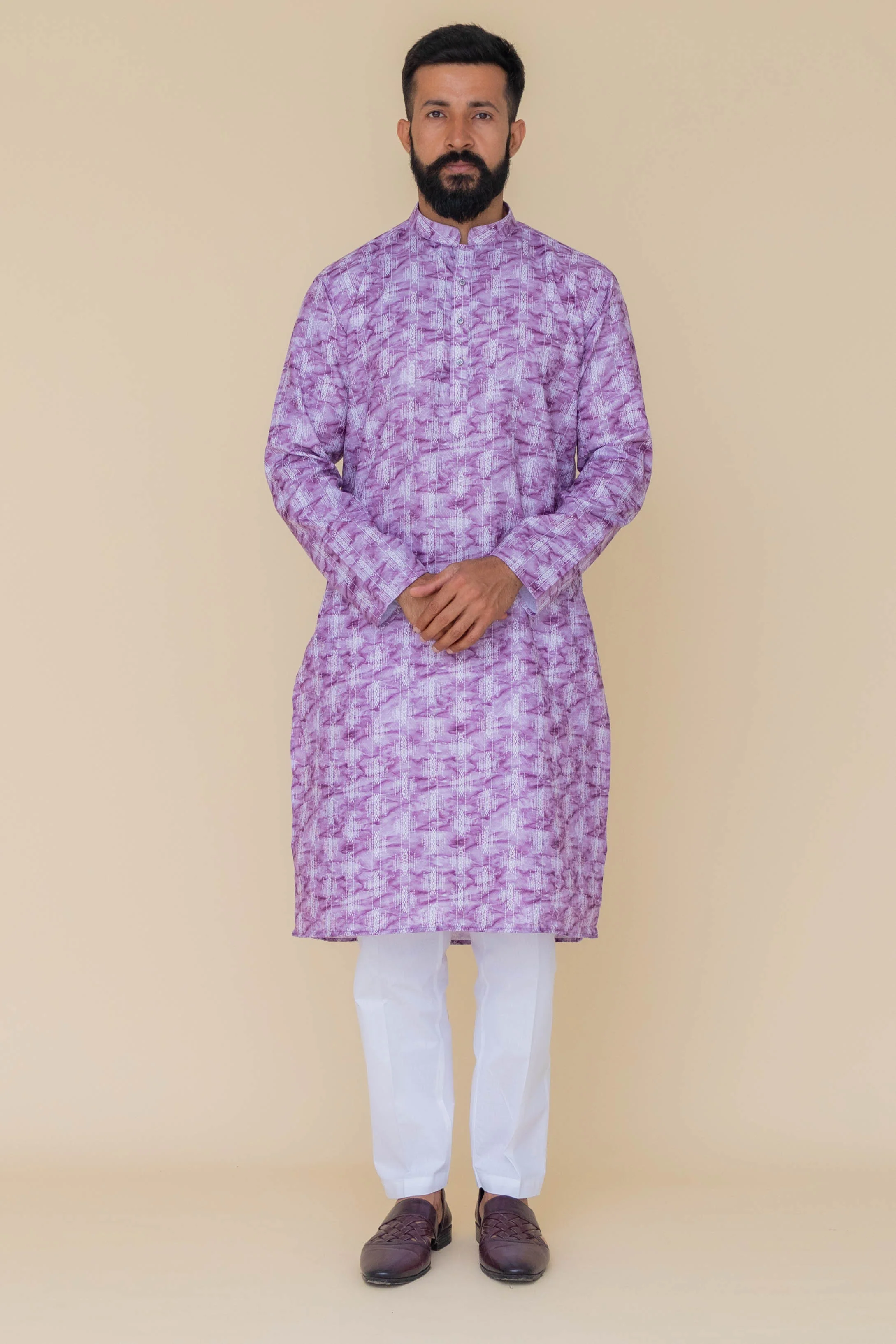 MLS PRINTED KURTA PAJAMA