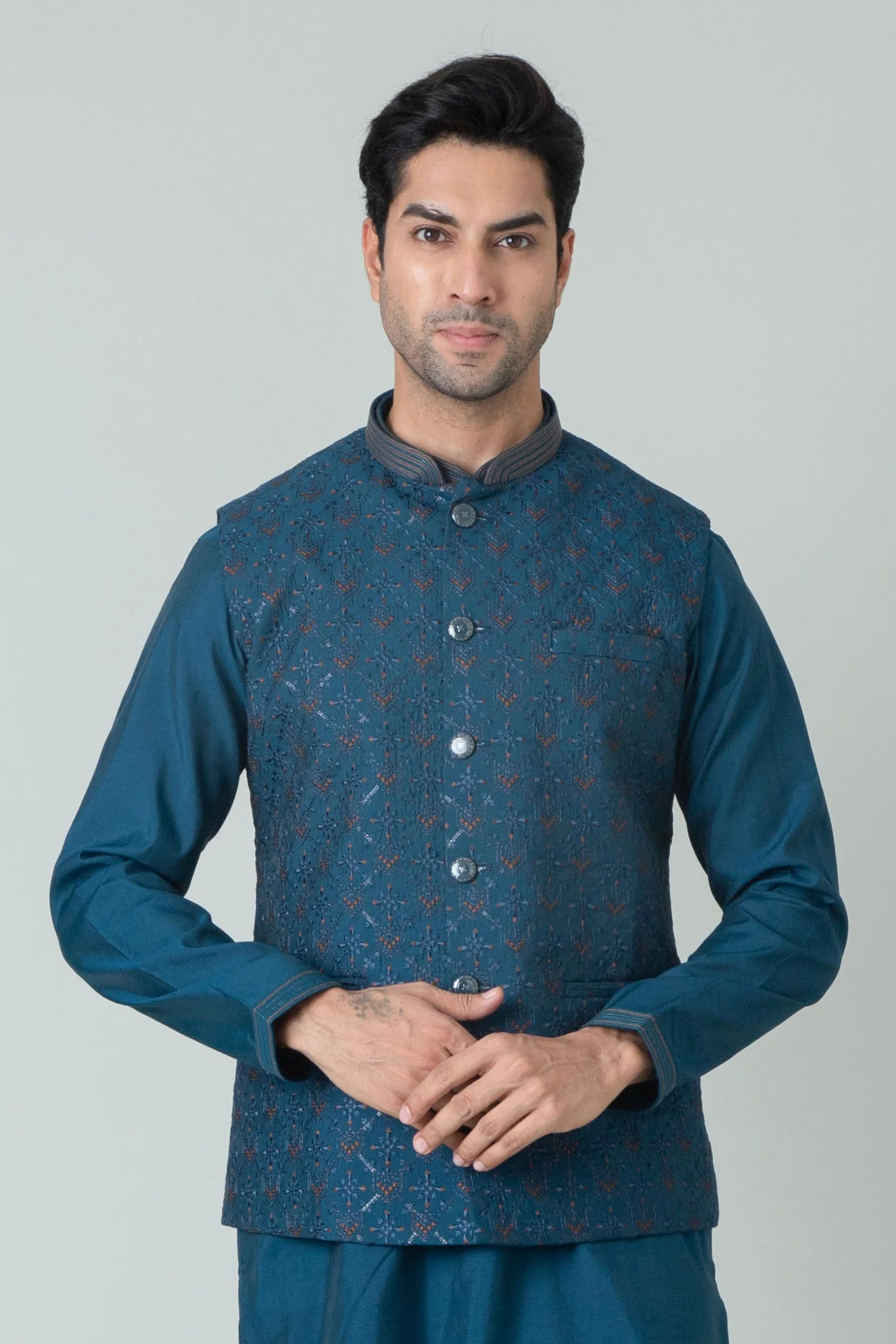 MLS KURTA JAWAHAR SET