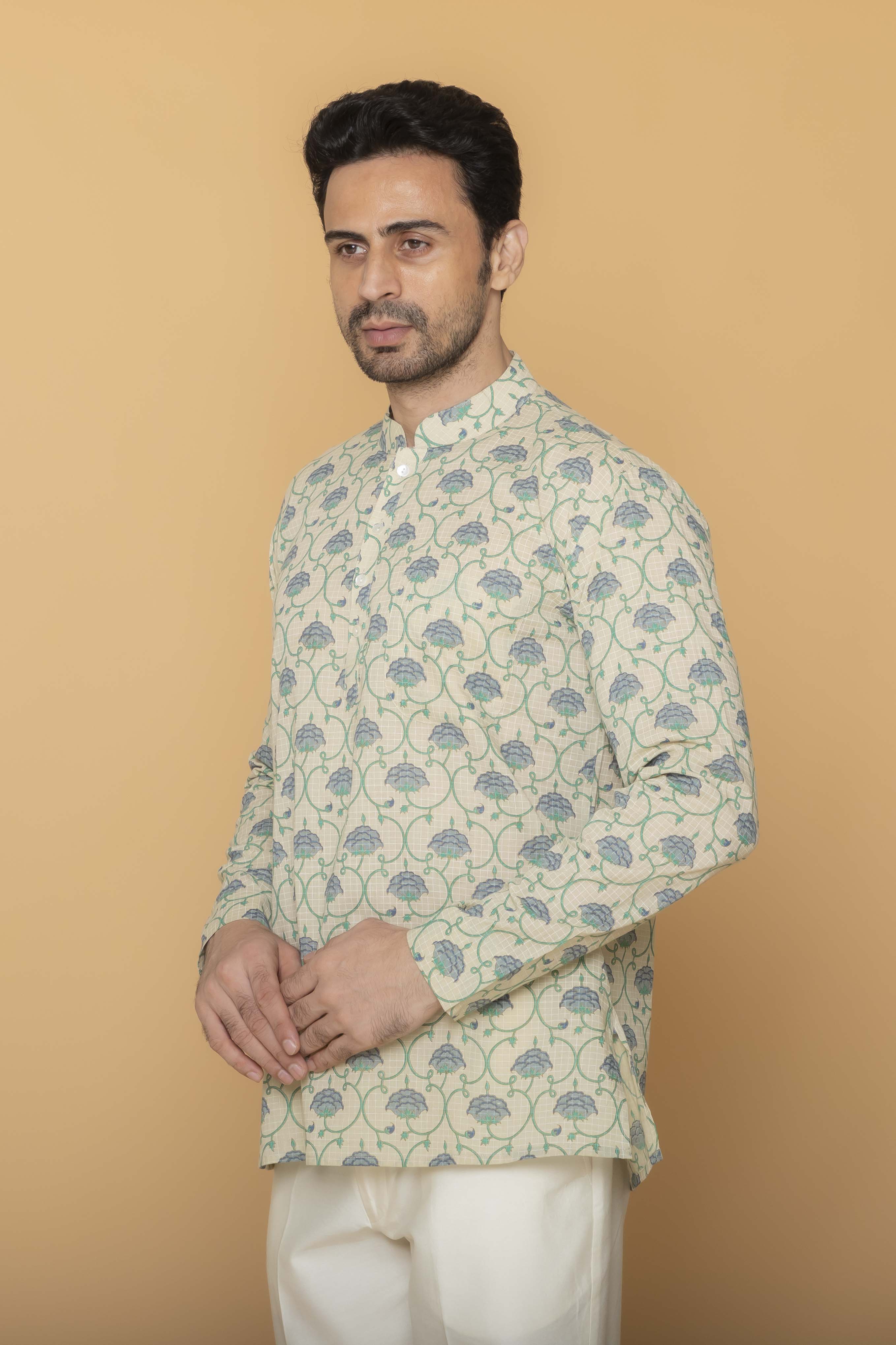 MLS SHORT KURTA FULL SLEEVES