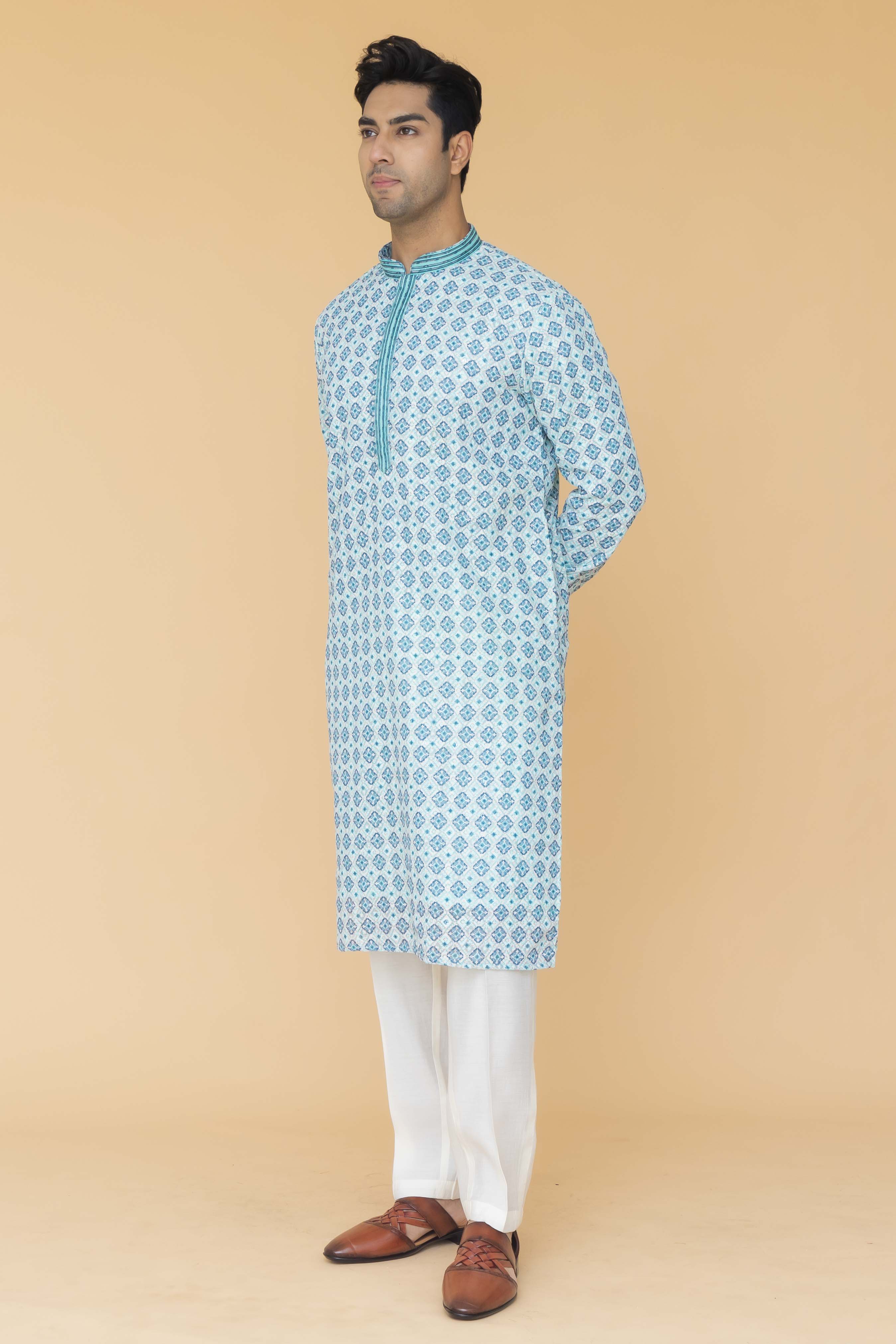 MLS PRINTED KURTA PAJAMA