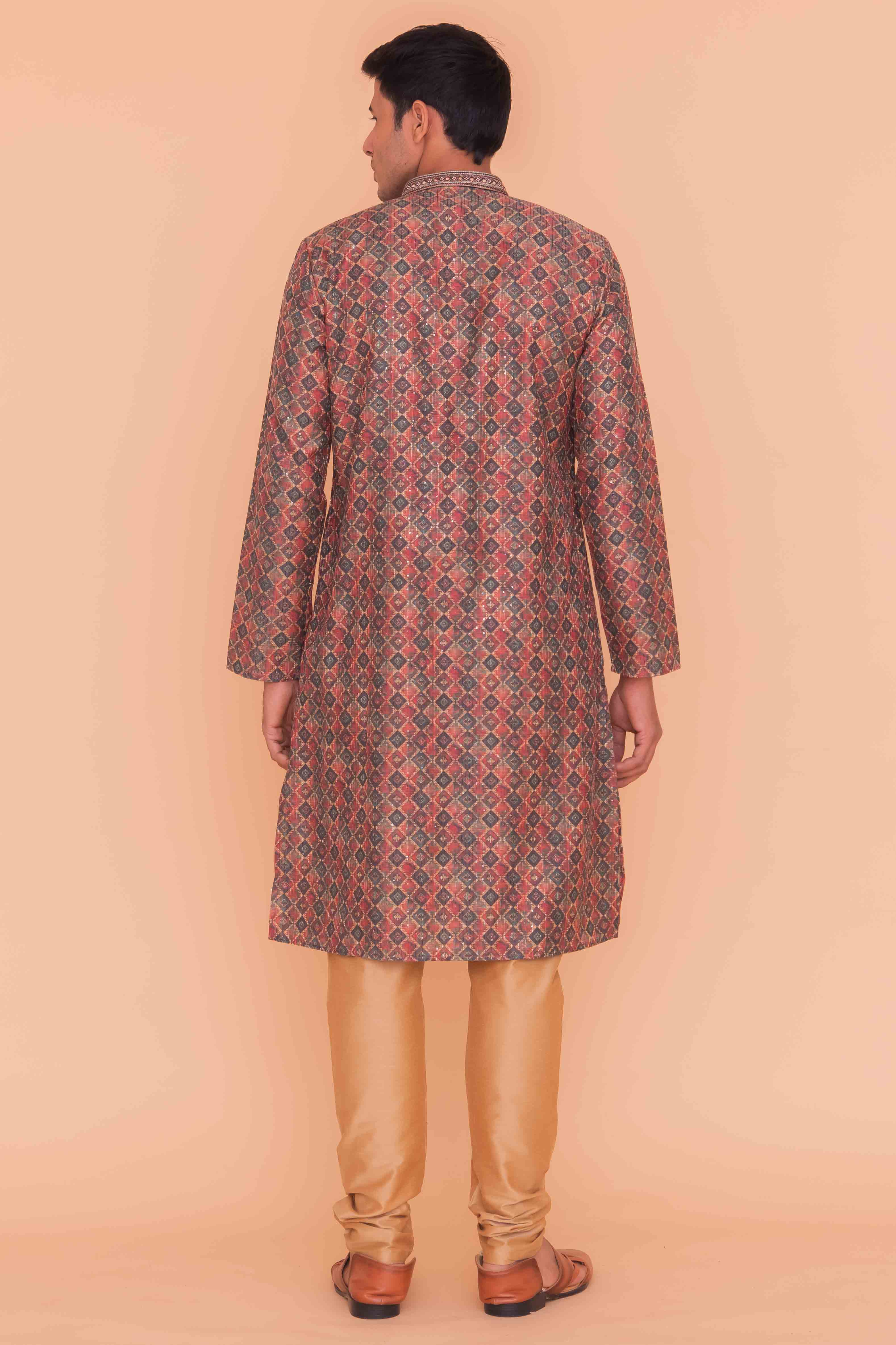 MLS PRINTED KURTA PAJAMA