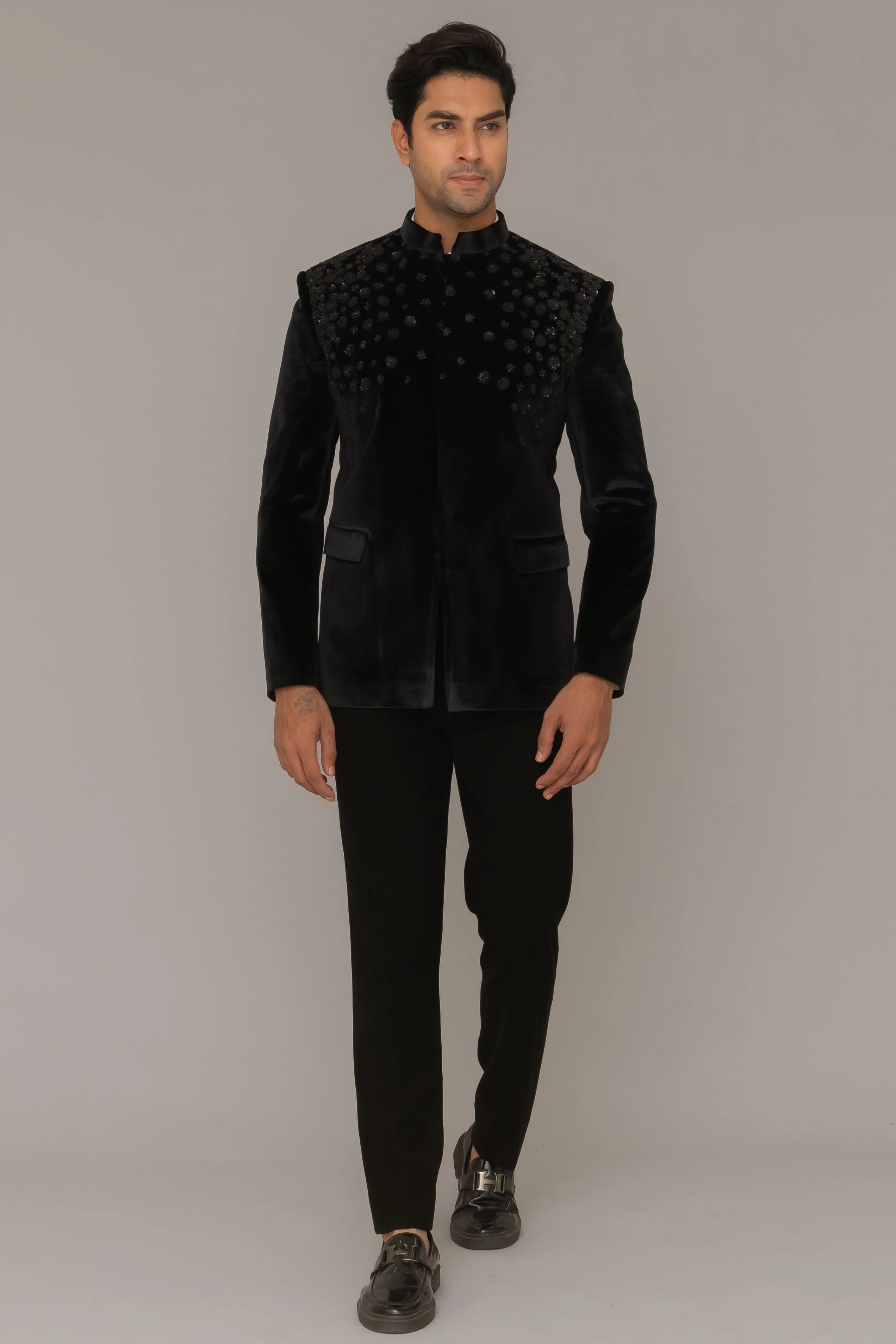 MLS VELVET JODHPURI SUIT