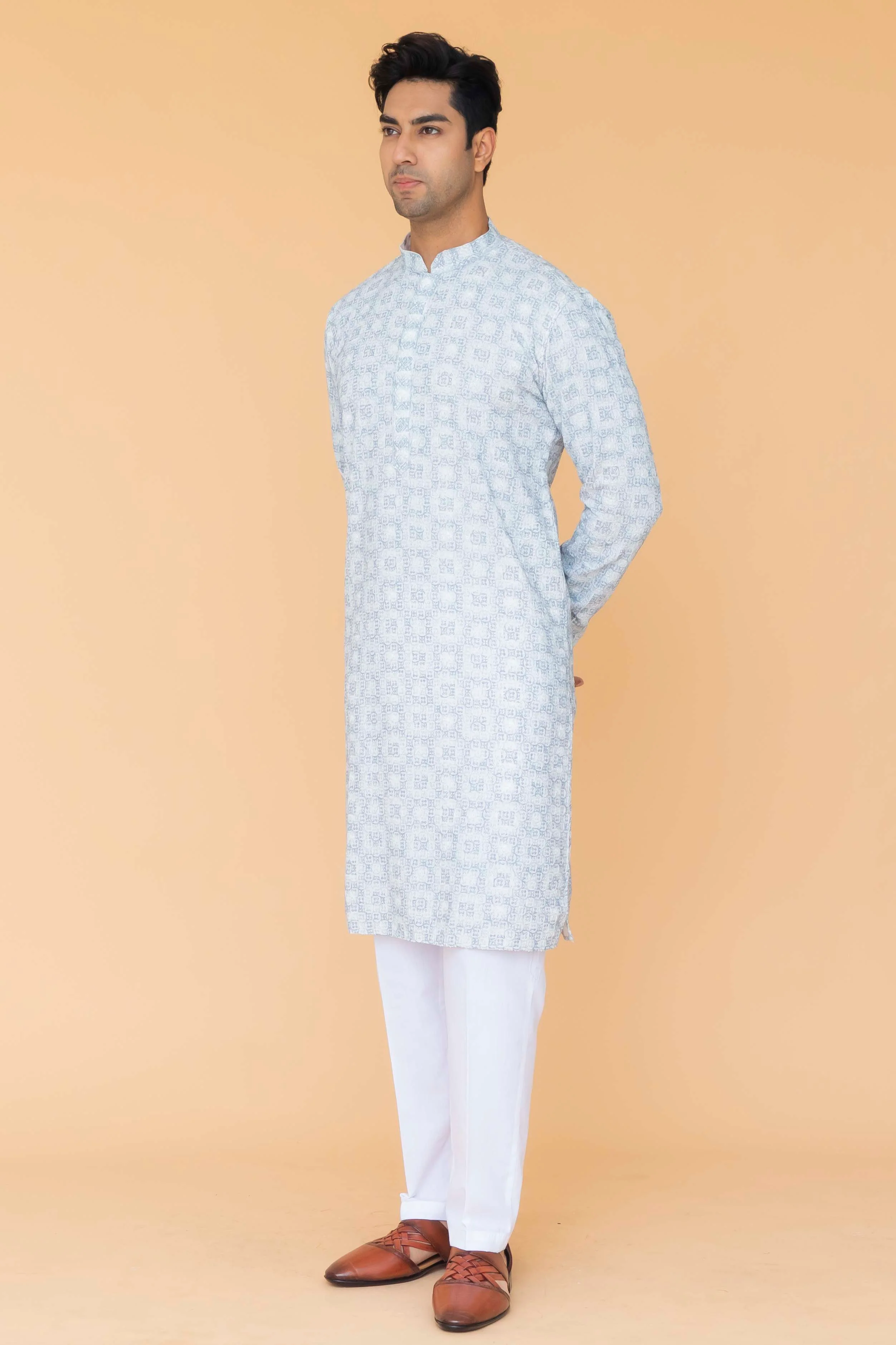 MLS PRINTED KURTA PAJAMA