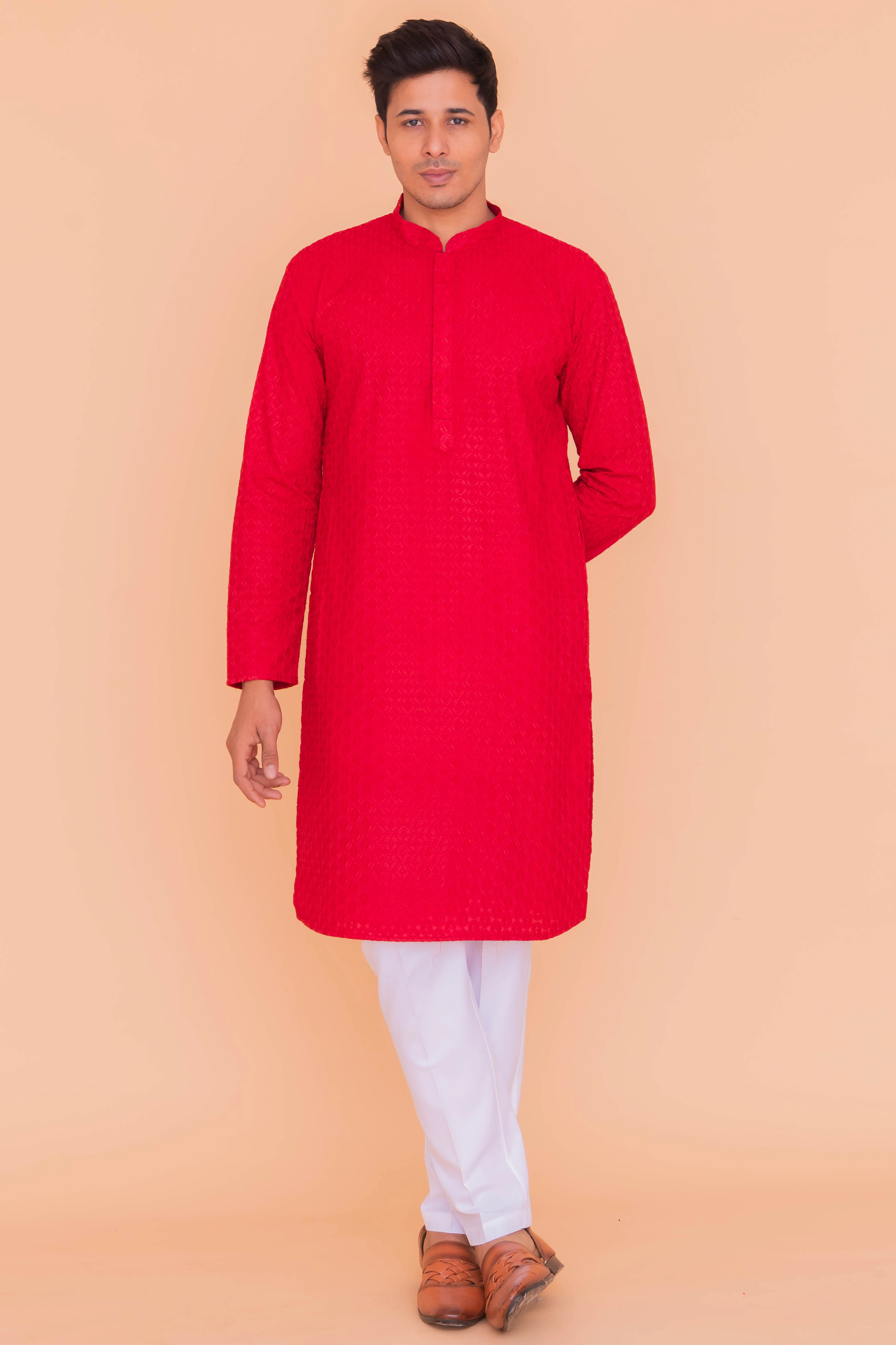 MLS CHIKANKARI KURTA PAJAMA