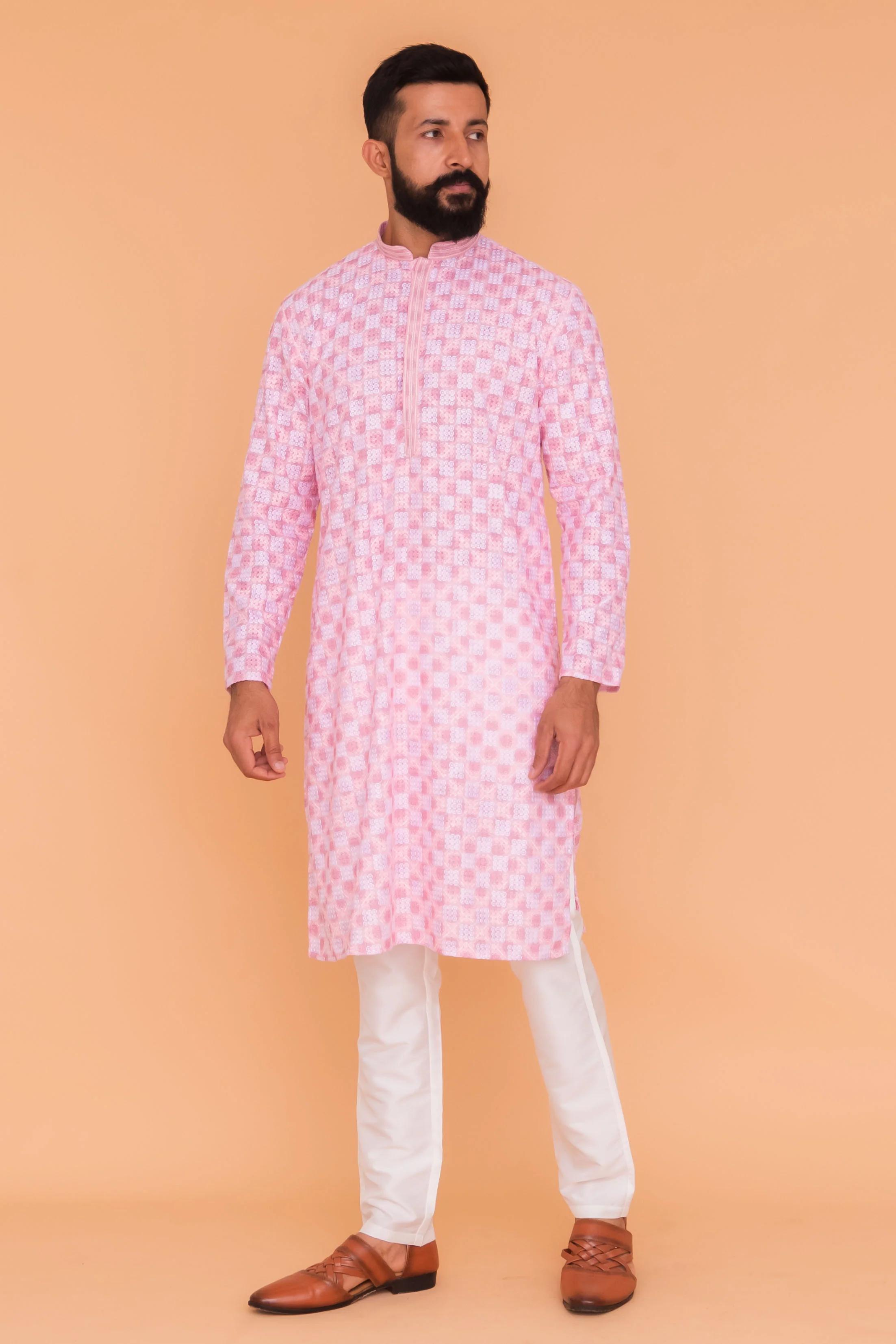 MLS CHIKANKARI KURTA PAJAMA