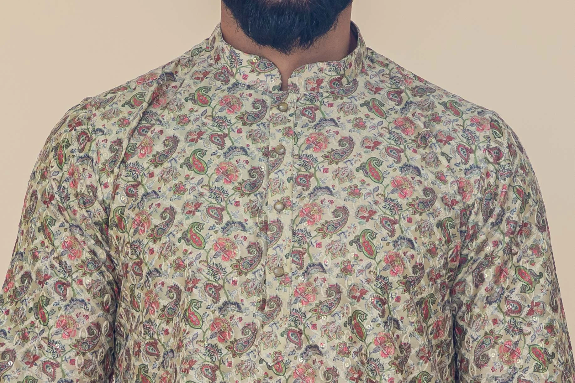 MLS PRINTED KURTA PAJAMA