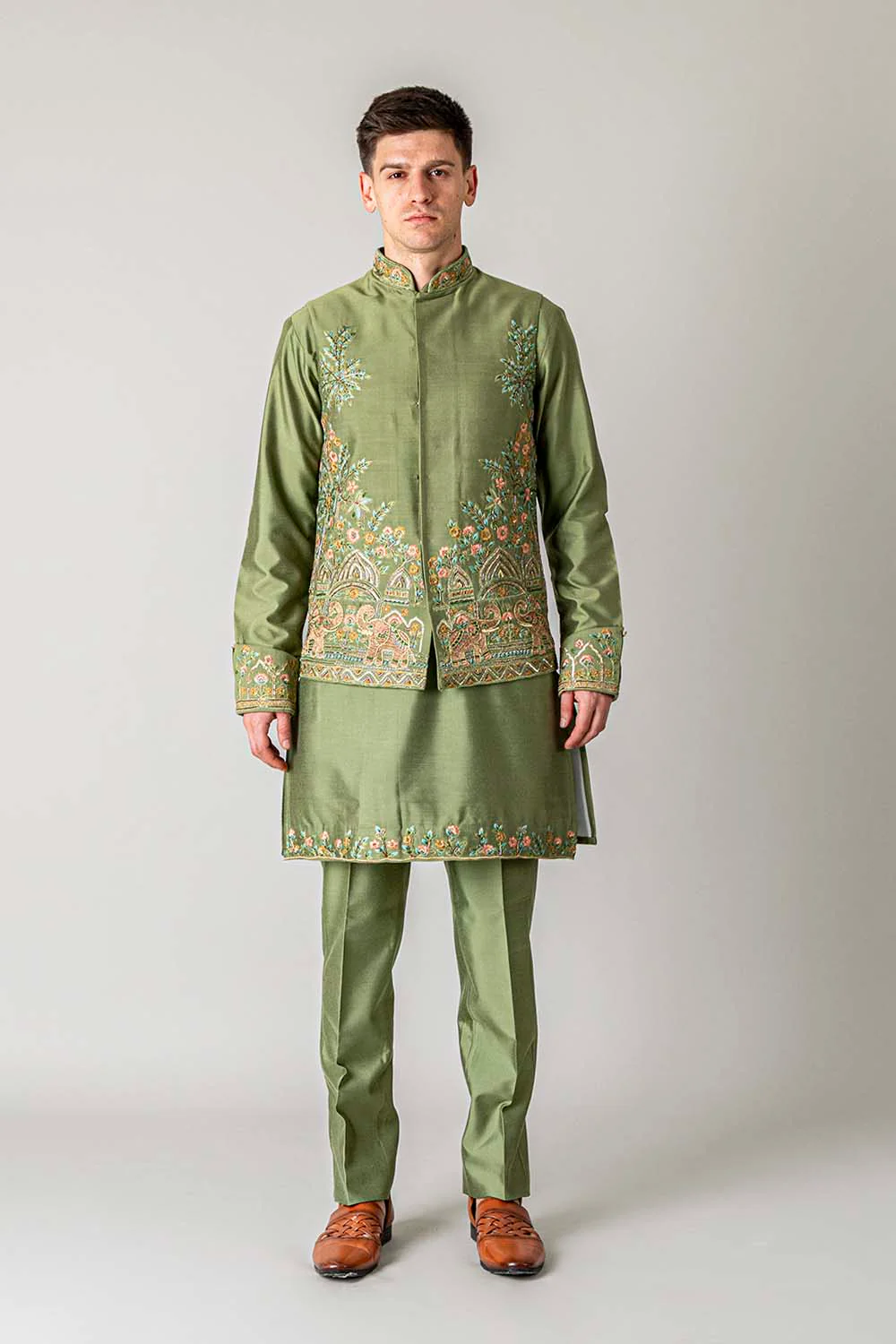 MLS KURTA JAWAHAR SET