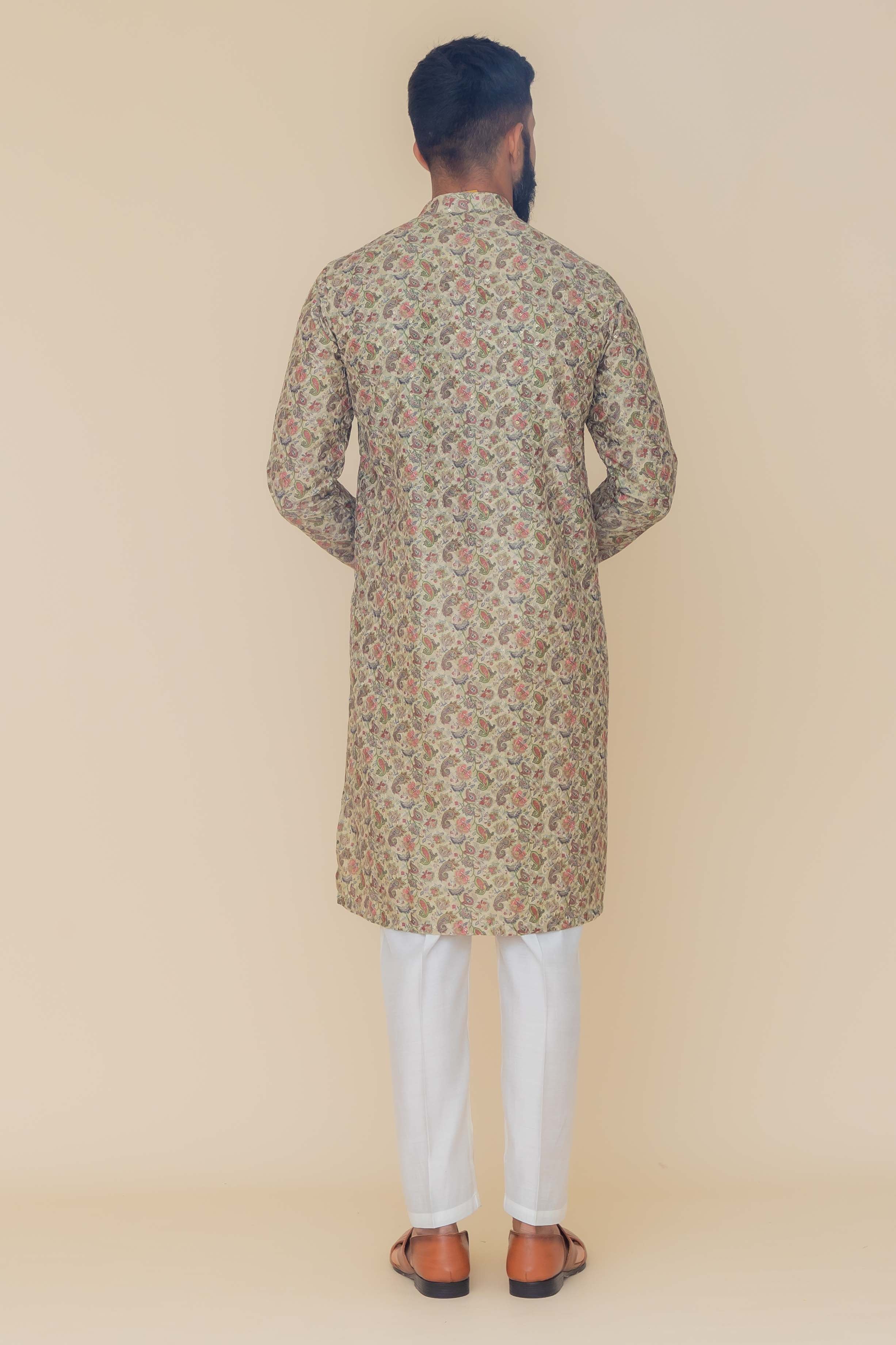 MLS PRINTED KURTA PAJAMA
