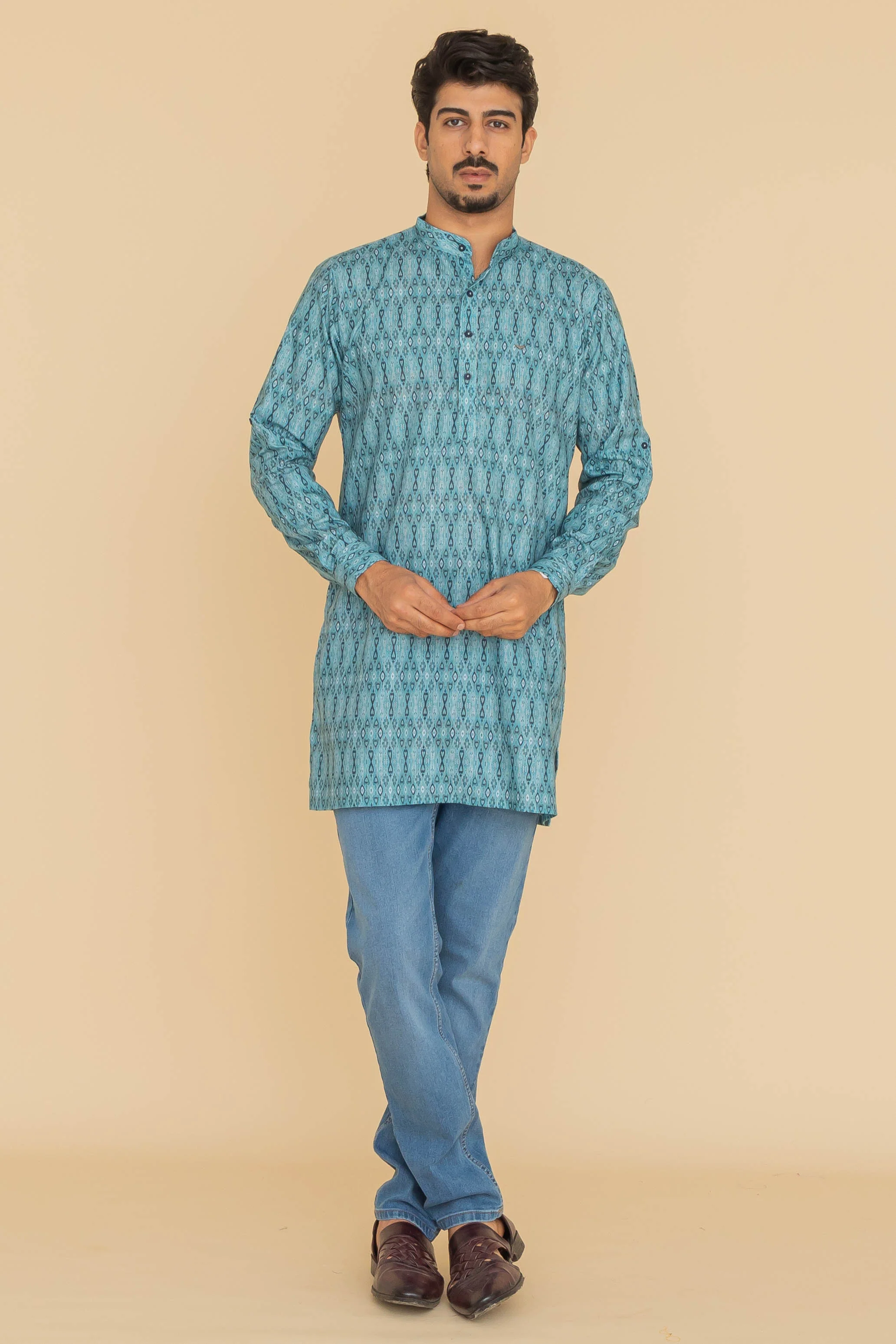MLS SHORT KURTA FULL SLEEVES