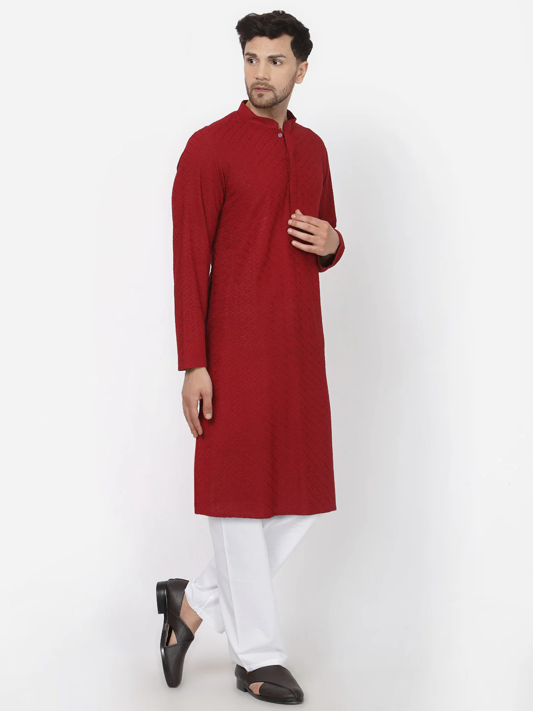 MLS CHIKANKARI KURTA PAJAMA