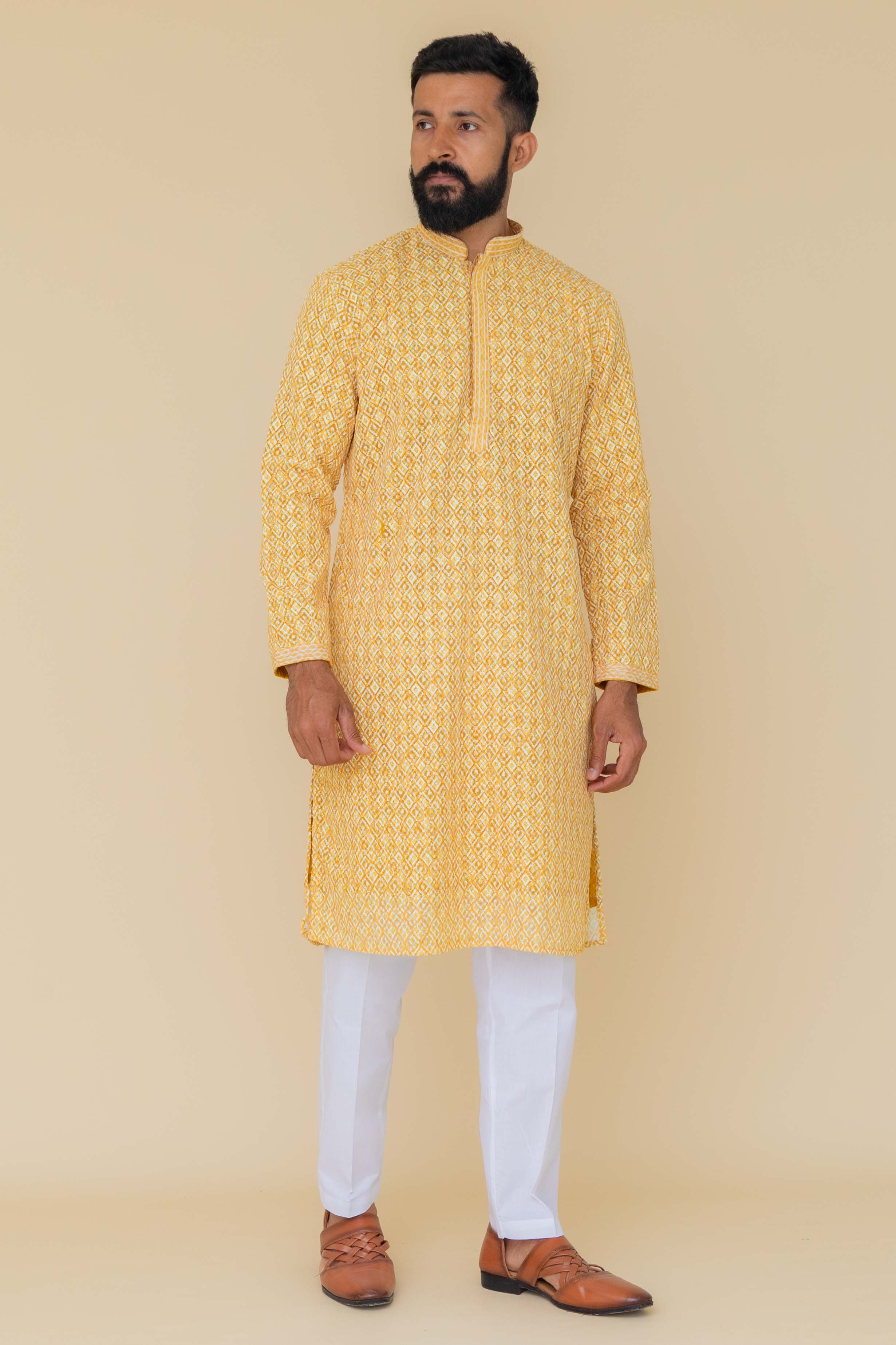 MLS PRINTED KURTA PAJAMA