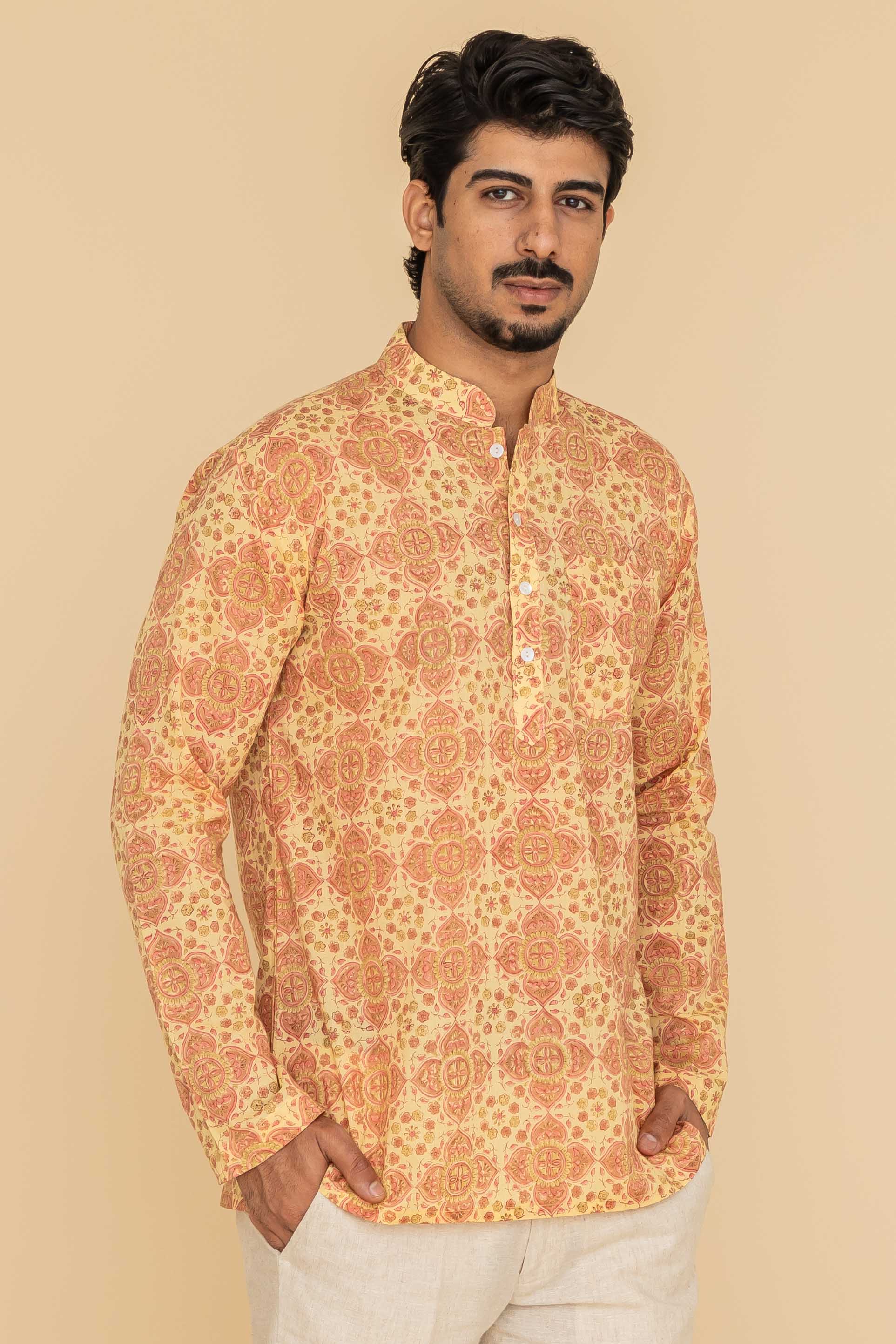 MLS SHORT KURTA FULL SLEEVES
