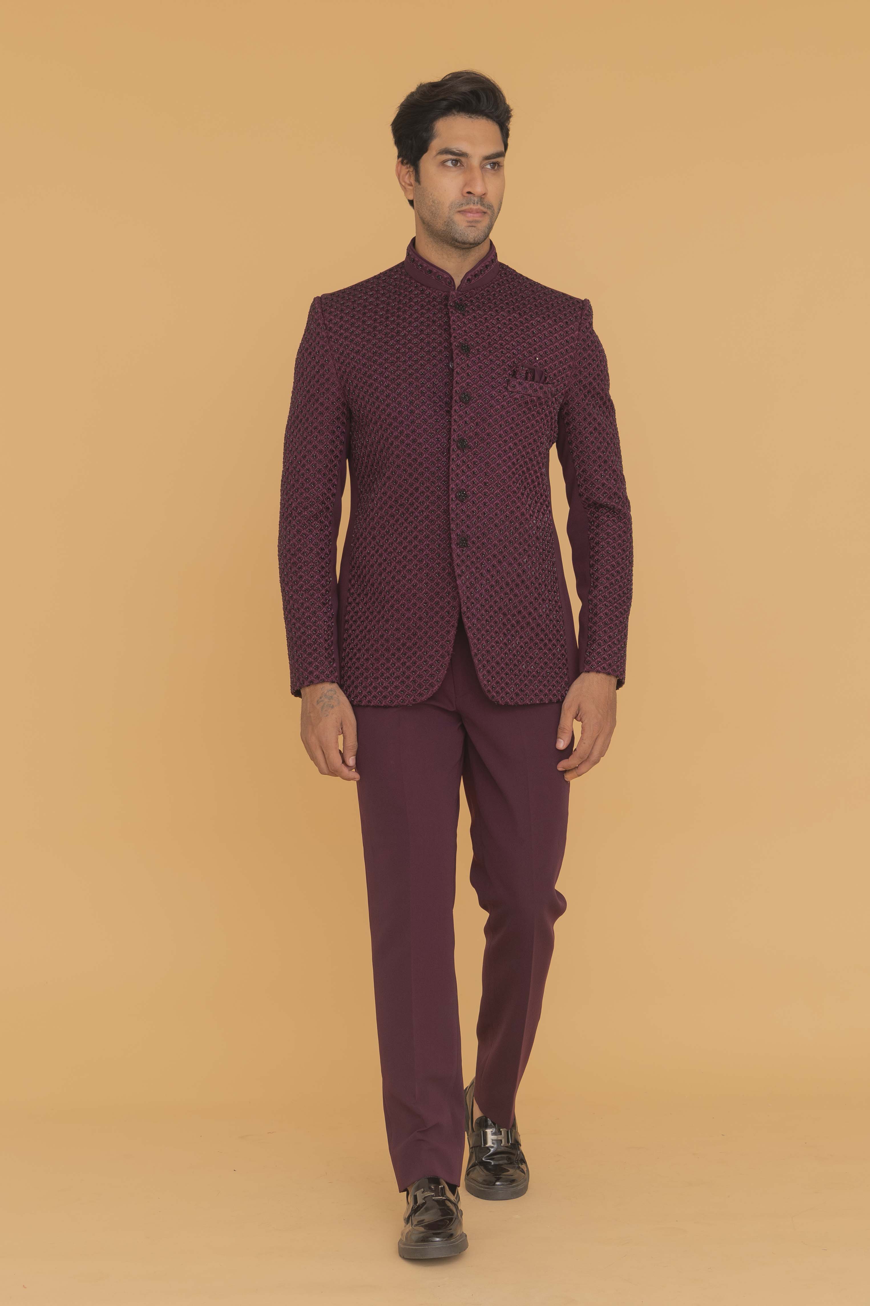 MLS EMBROIDERED JODHPURI SUIT
