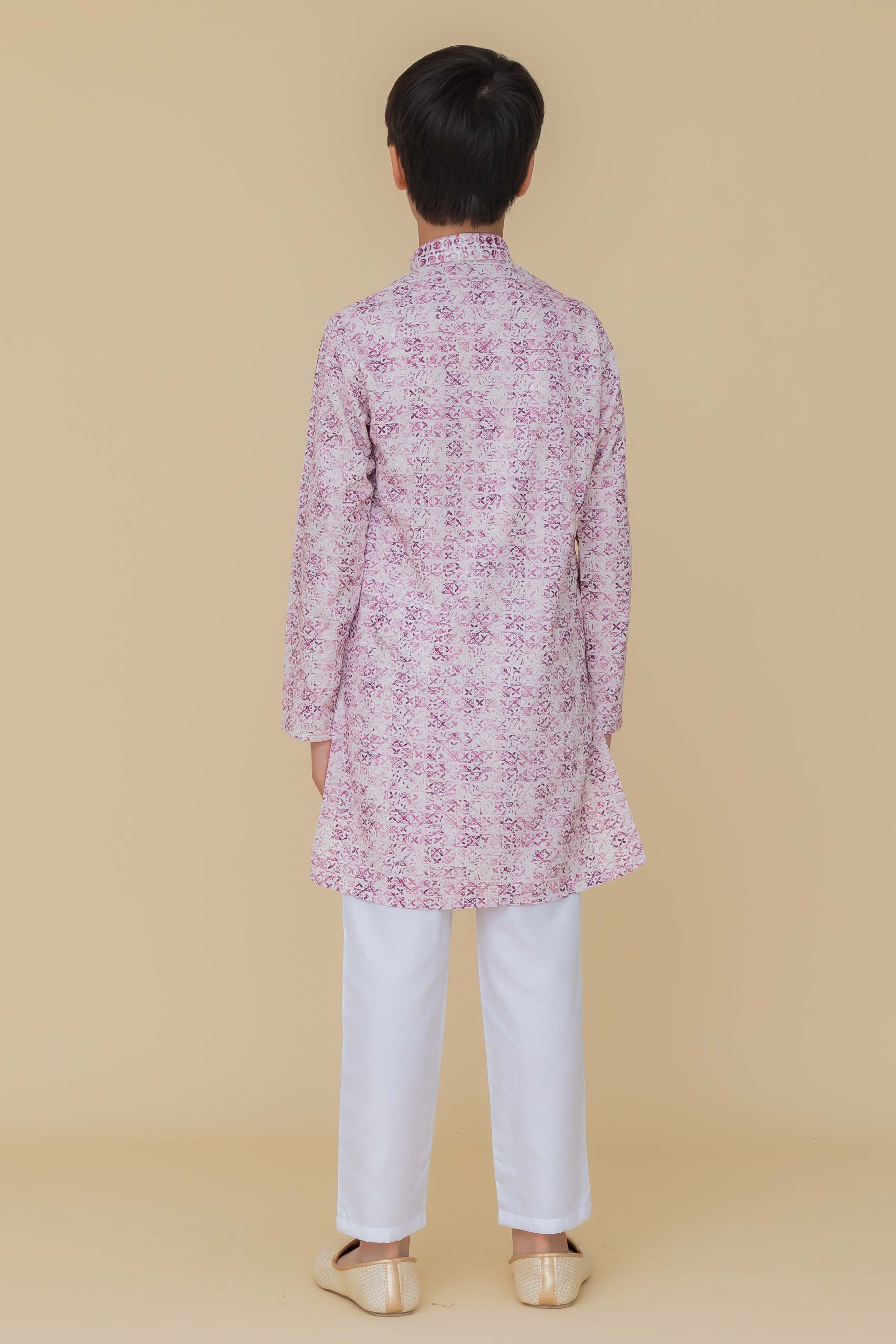 MLS KIDS PRINTED KURTA PAJAMA