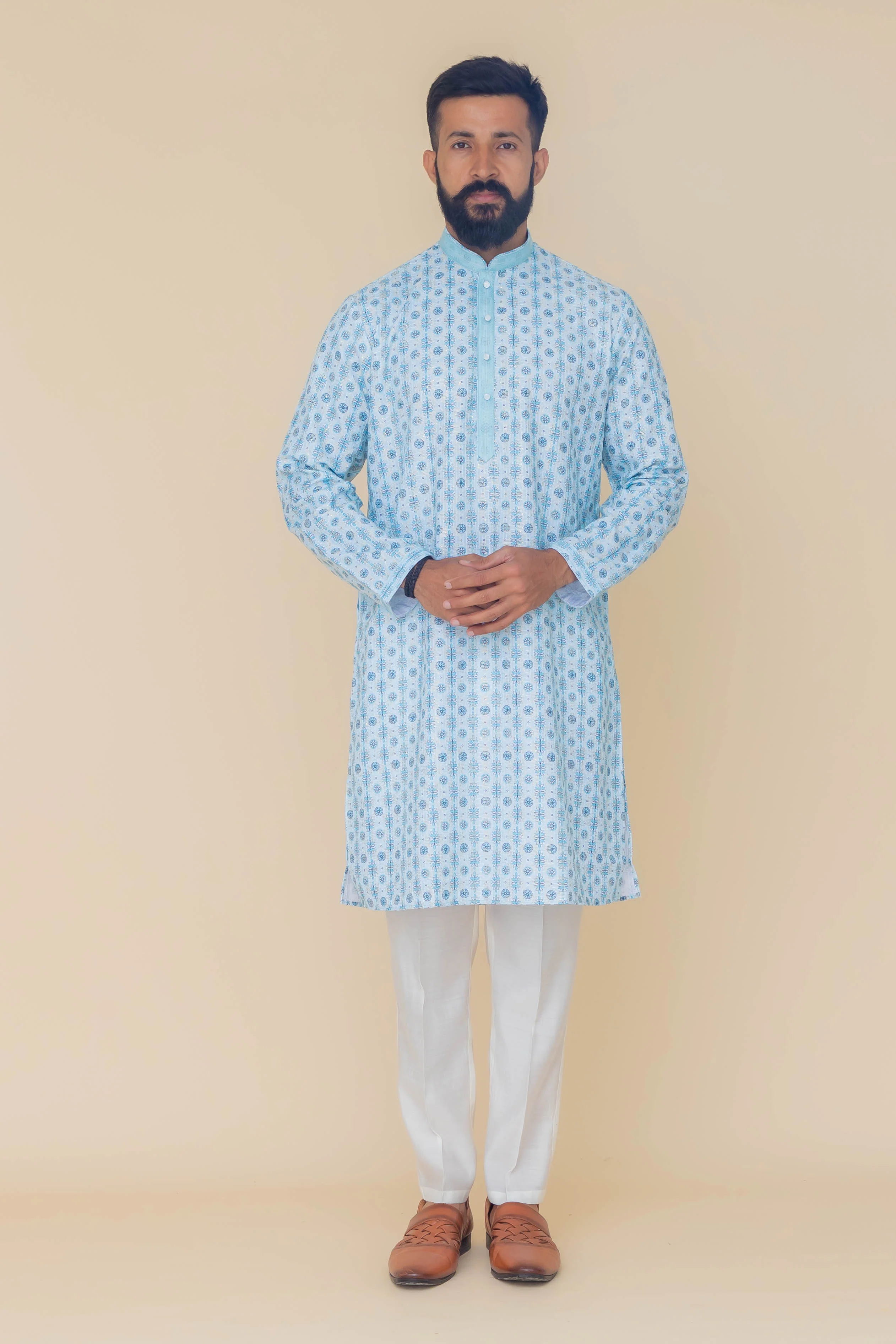 MLS PRINTED KURTA PAJAMA