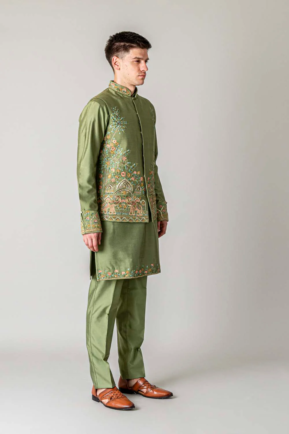 MLS KURTA JAWAHAR SET