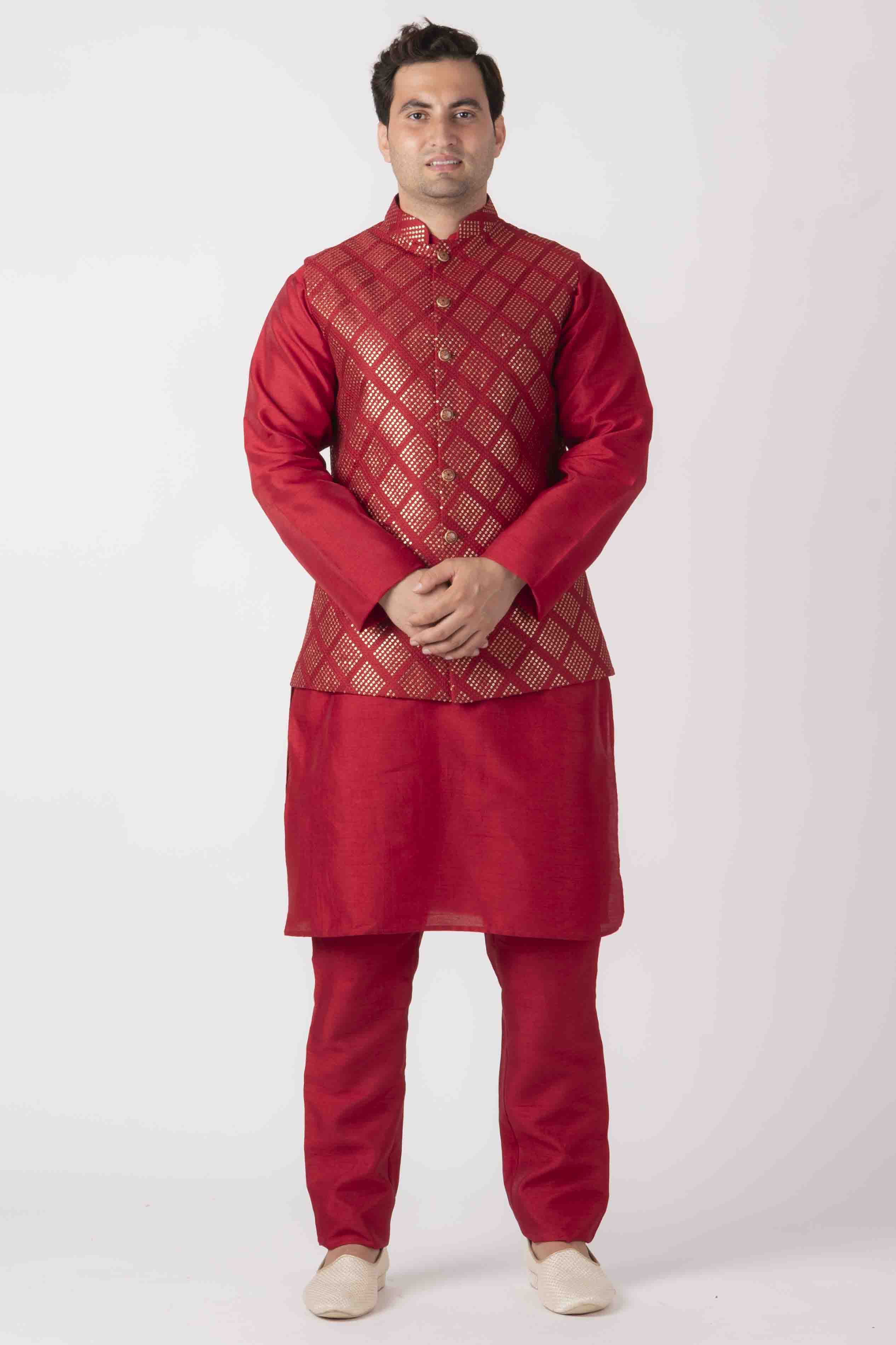 MLS KURTA JAWAHAR SET